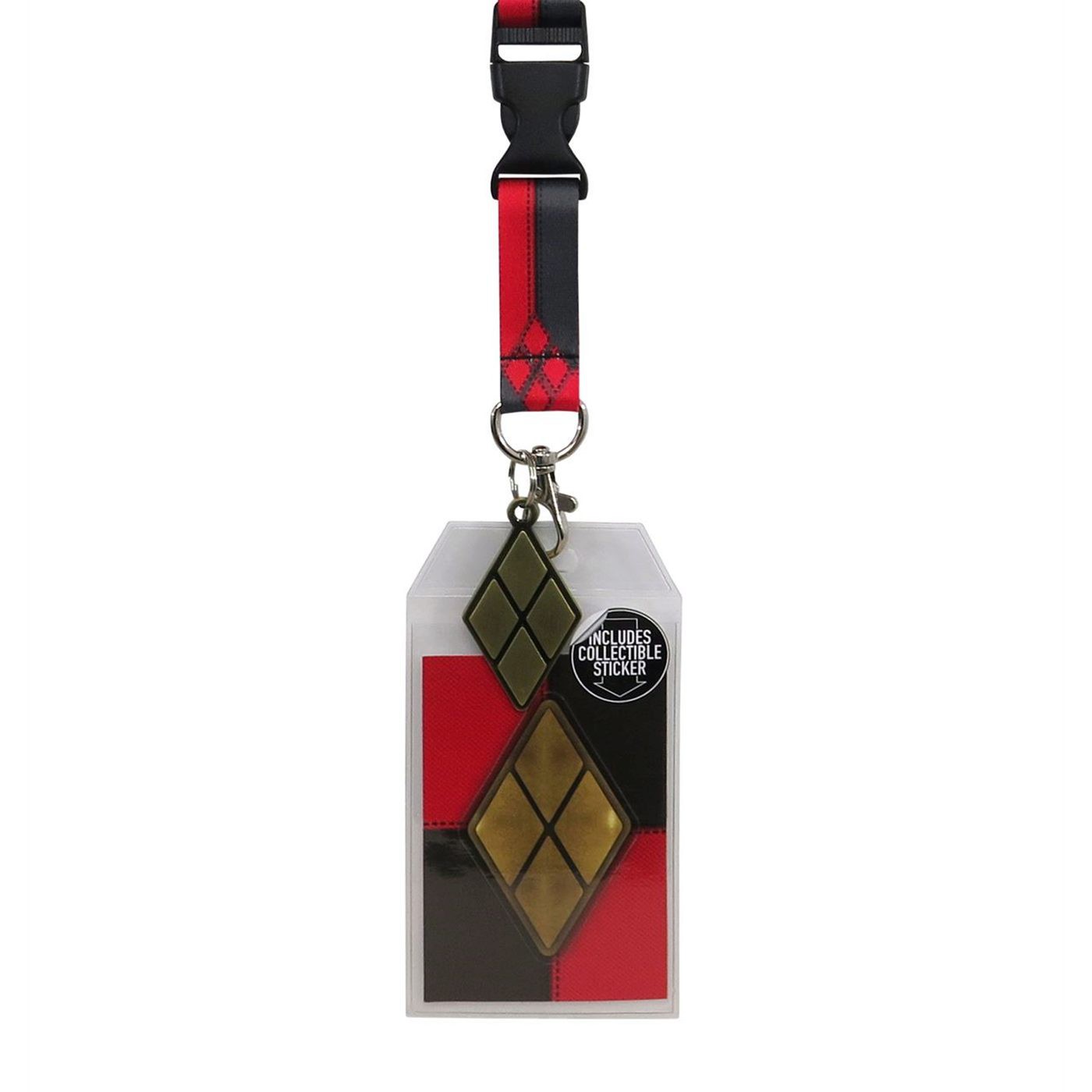 Harley Quinn Suit Up Lanyard with Metal Charm