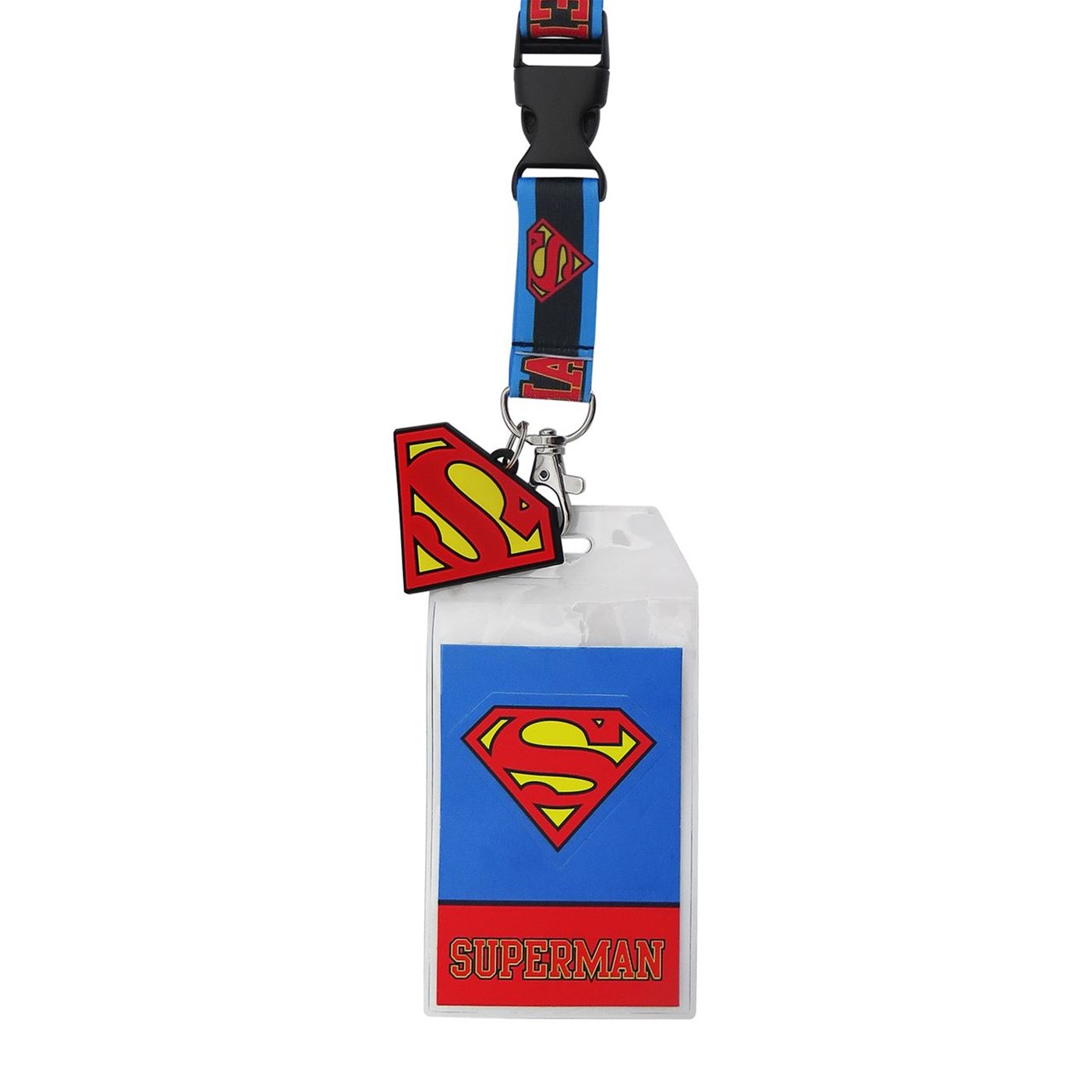 Superman Classic Character Lanyard with PVC Charm