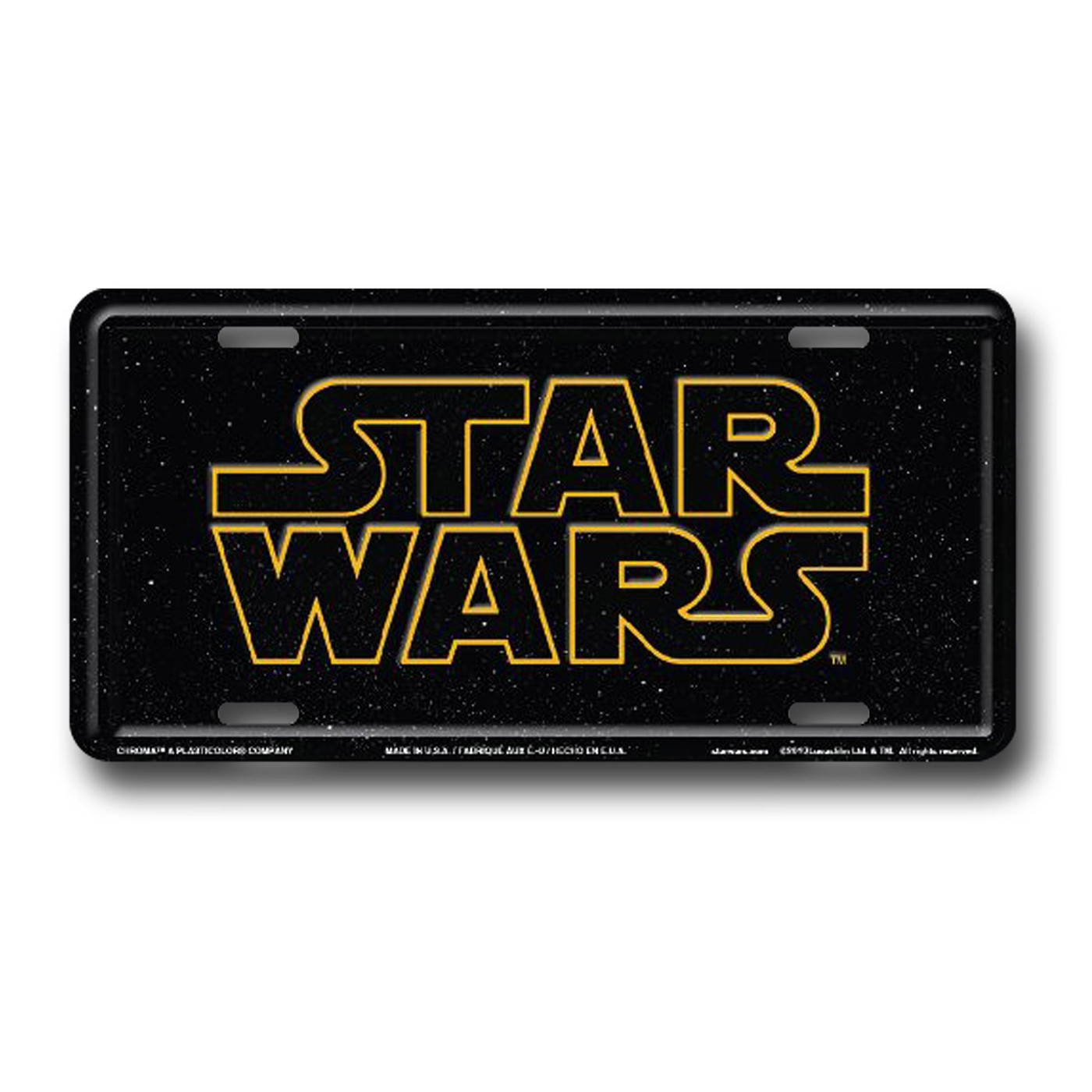 Star Wars Logo License Plate
