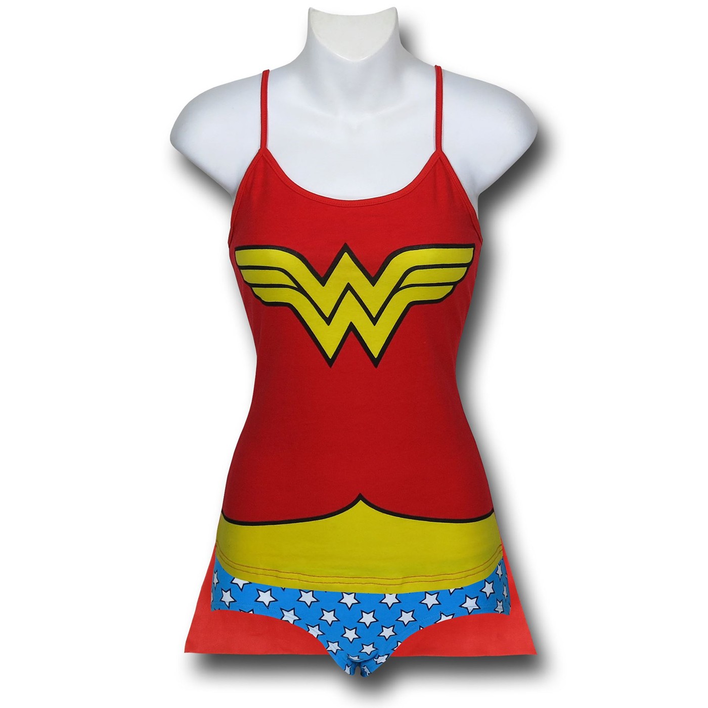 Wonder Woman Women's Costume Cami and Caped Panty Set