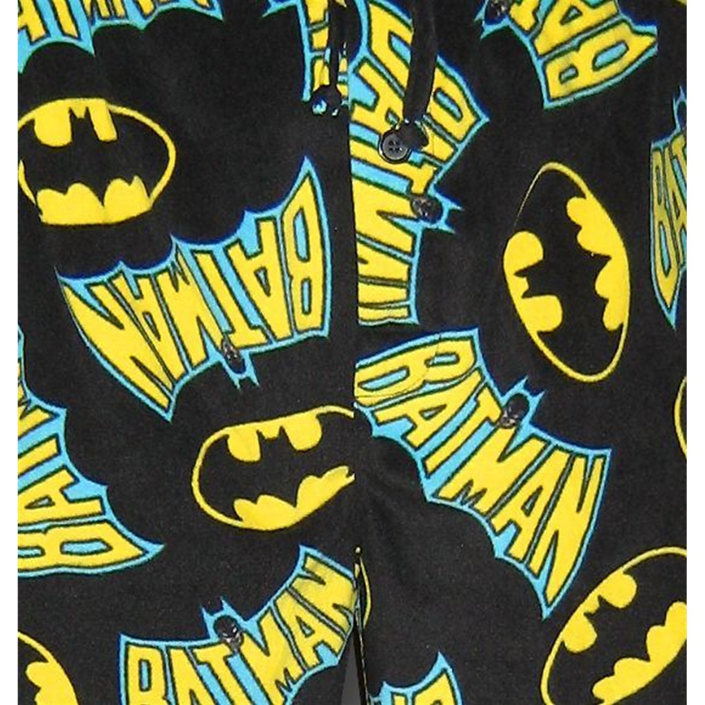 Batman Logo Black Fleece Lounge Pants