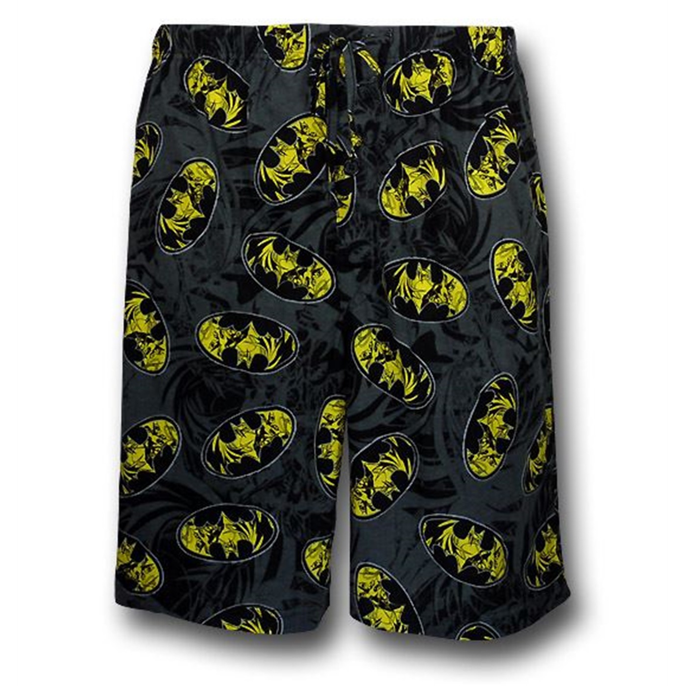 Batman Yellow Symbol Negative Print Lounge Shorts