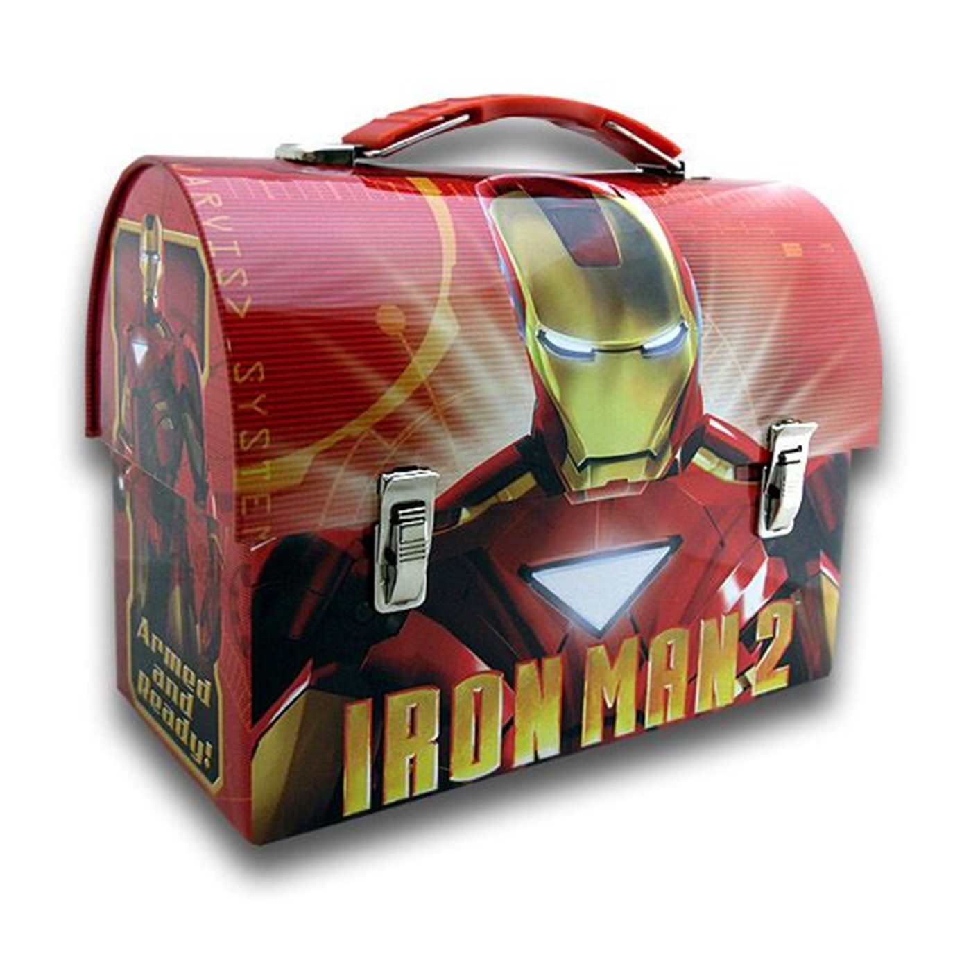 Iron Man 2 Pose Red Dome Lunchbox