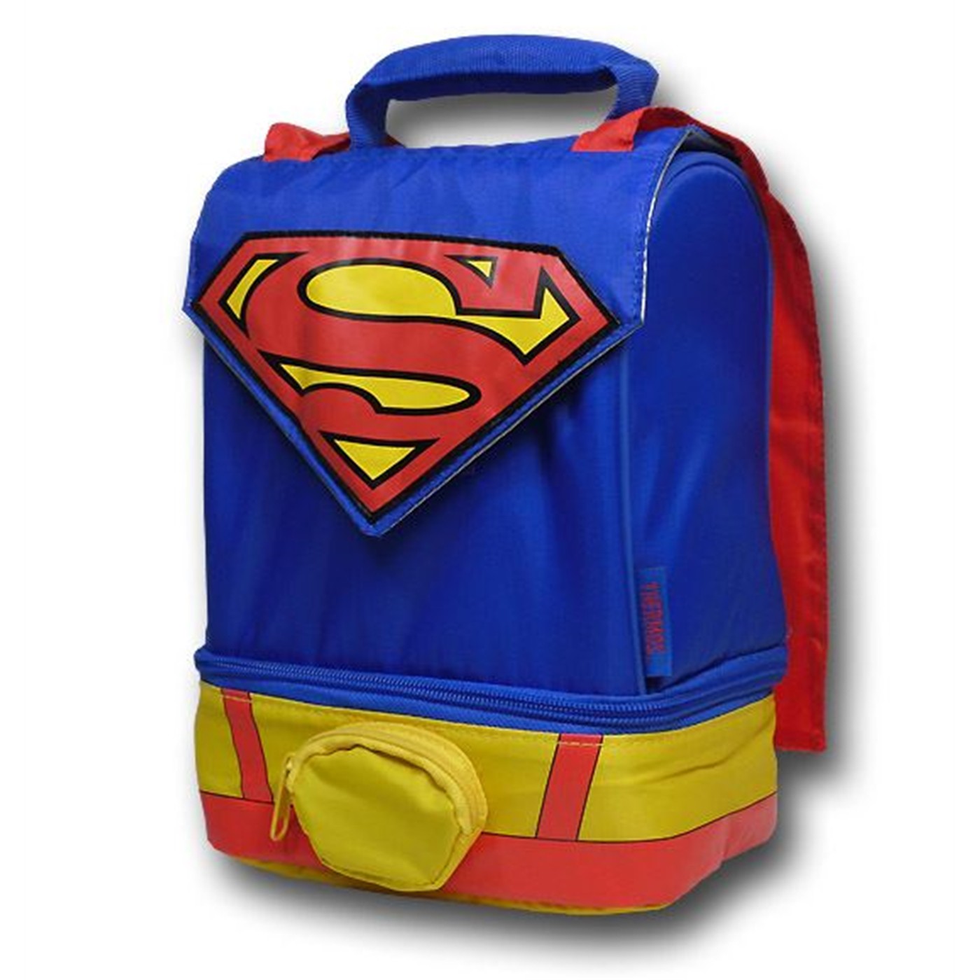 Superman Dual Upright Soft Lunchbox w/Cape