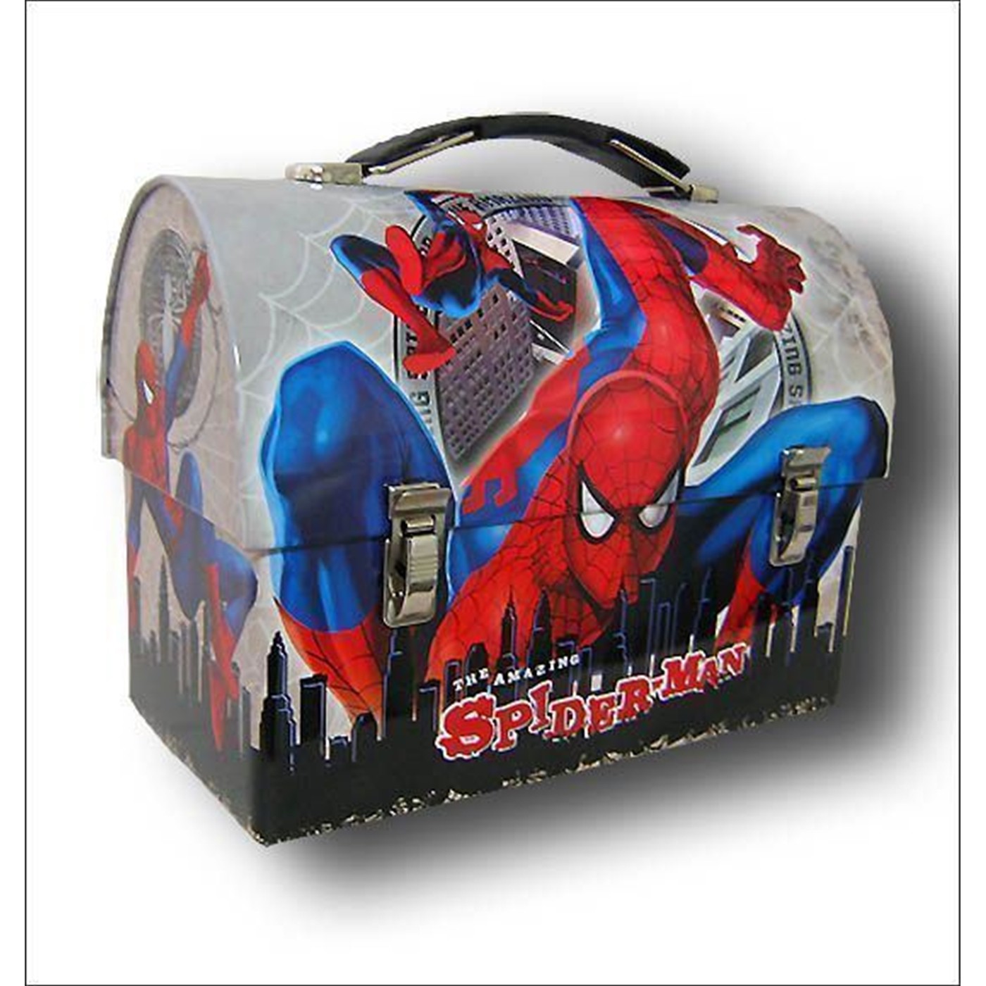 Spiderman Gray Crouching Domed Lunchbox