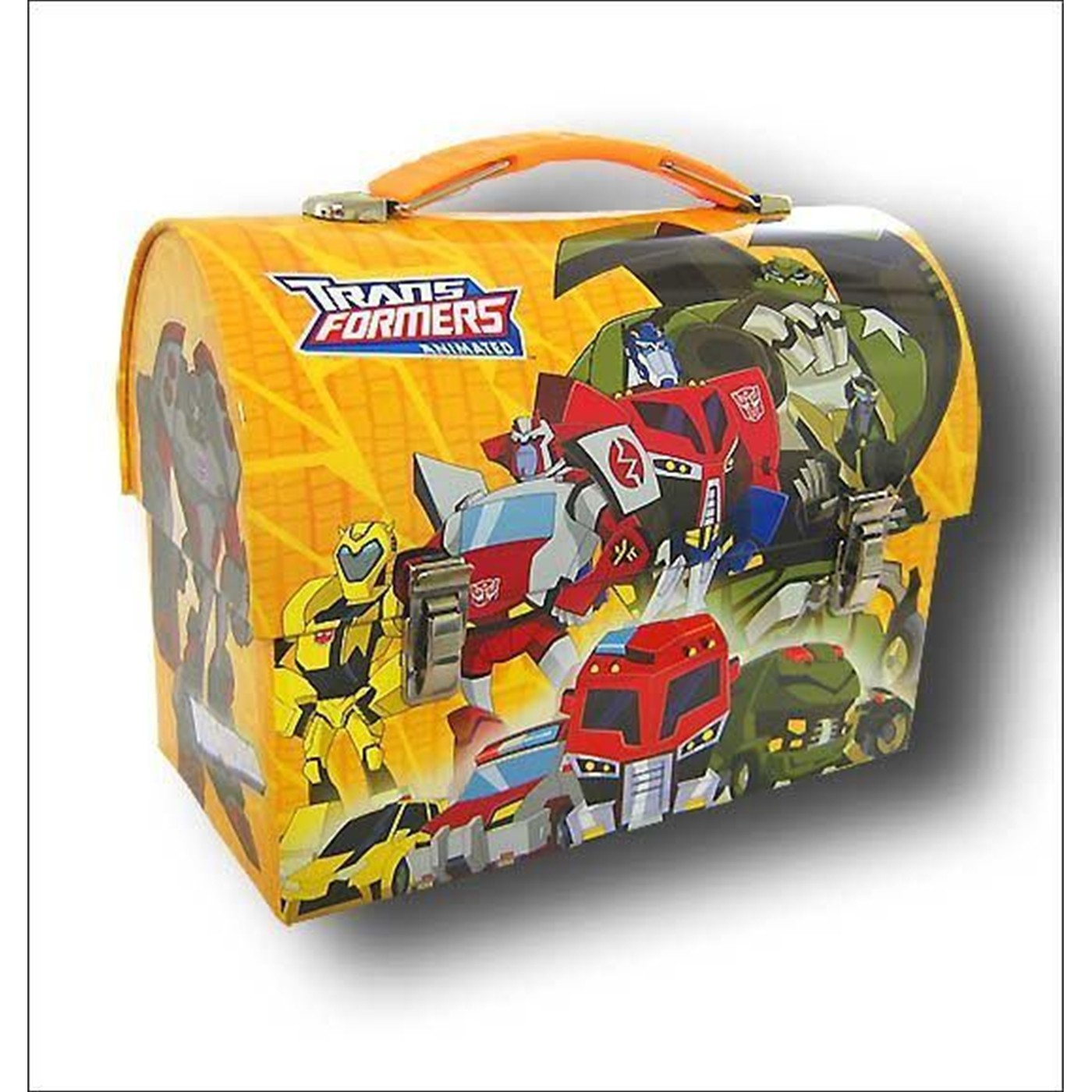Transformers Autobots Decepticons Yellow Dome Lunchbox