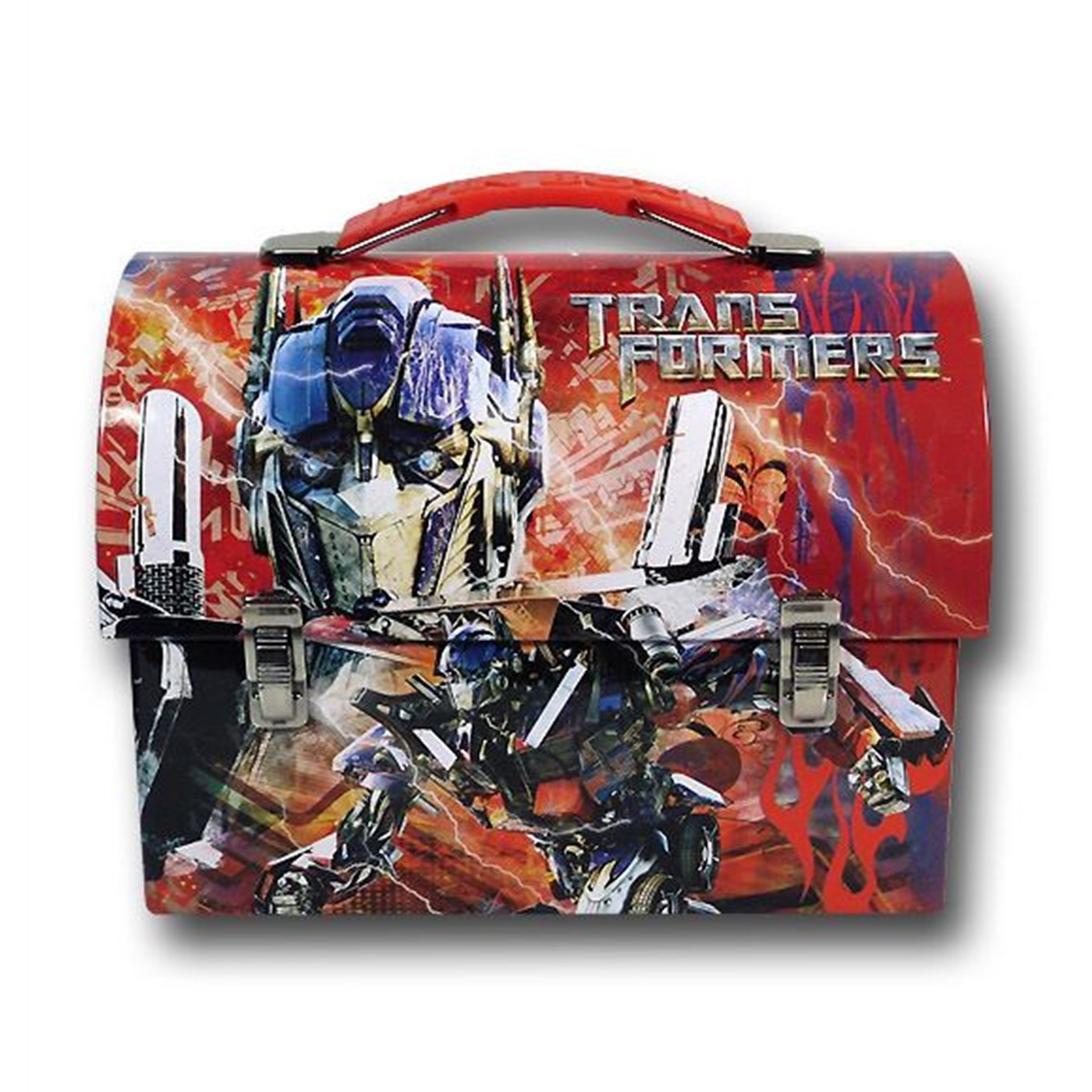 Transformers Red Optimus Domed Lunchbox