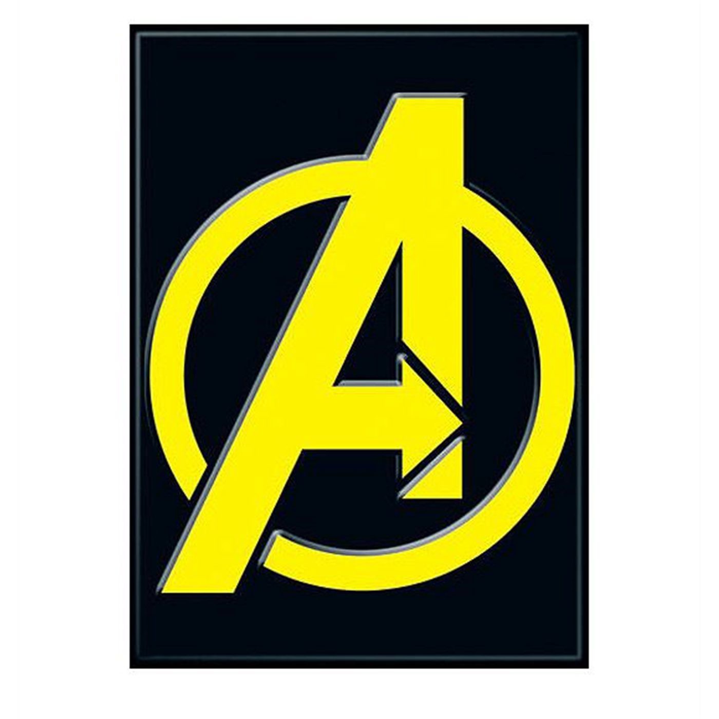 Avengers Black and Yellow Symbol Magnet