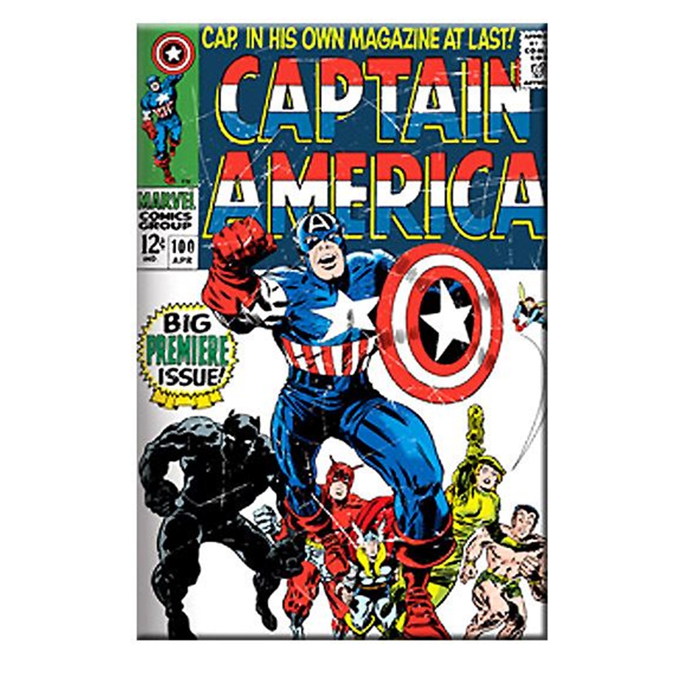 Captain America Issue 100 Faded Cover Magnet