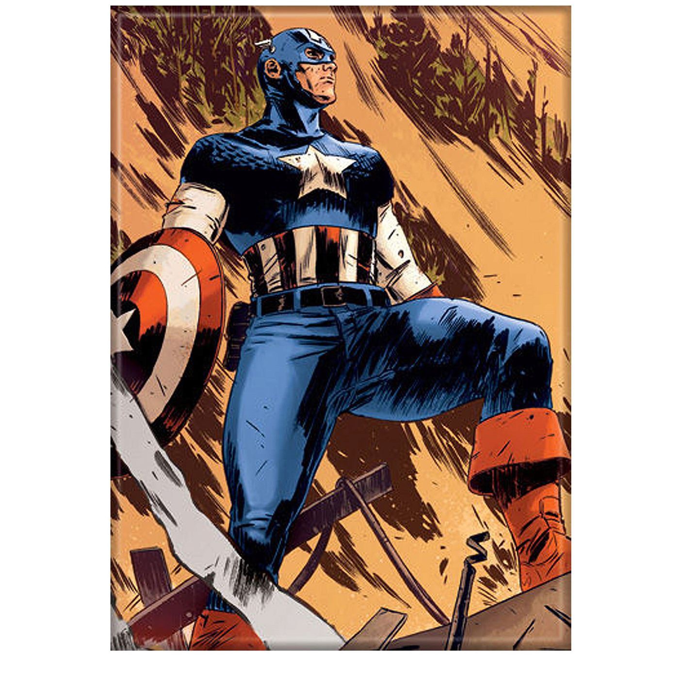 Captain America Hero Pose Magnet