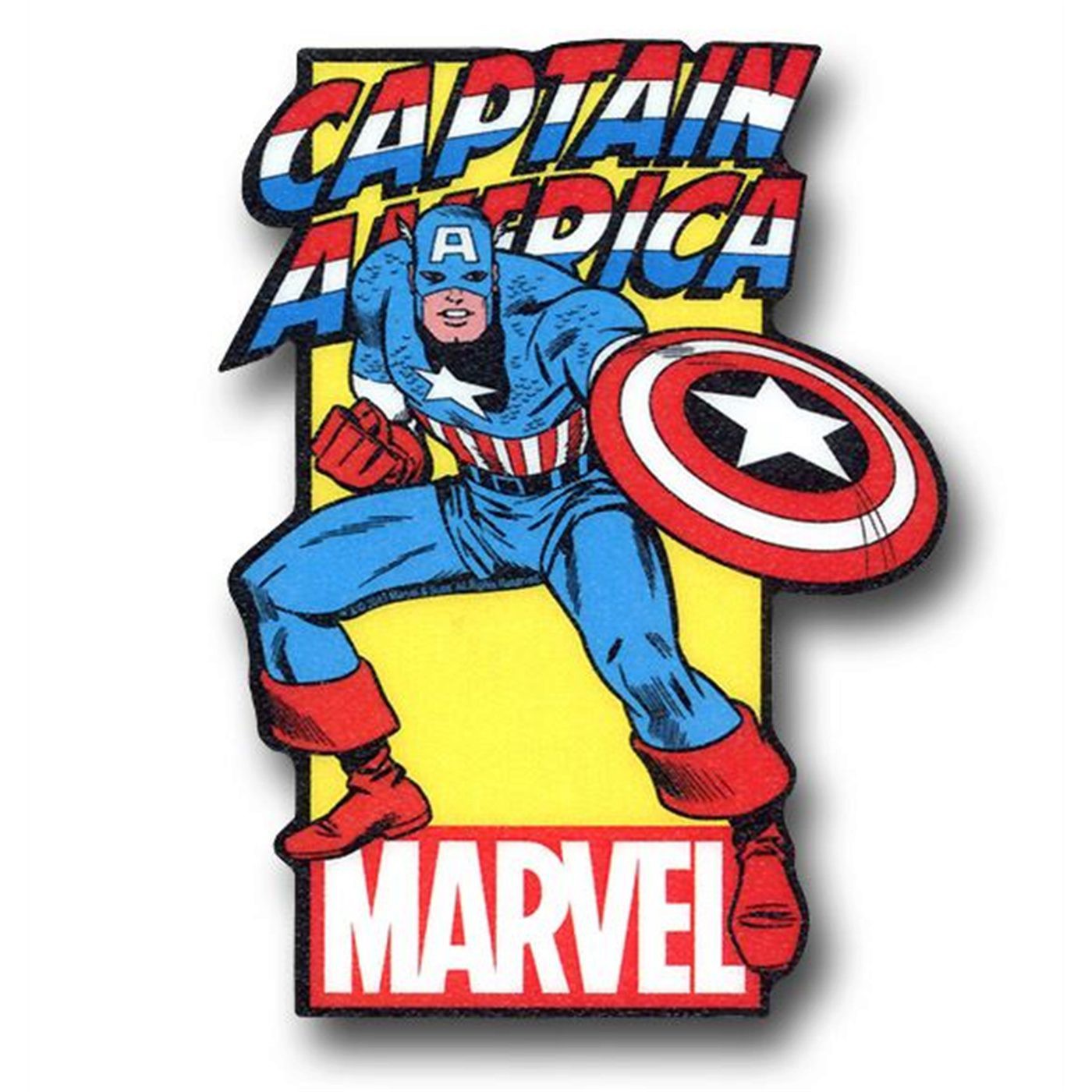 Captain America with Logo Funky Chunky Magnet