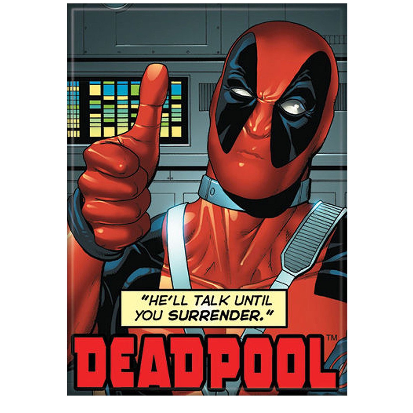 Deadpool Talk Till You Surrender Magnet