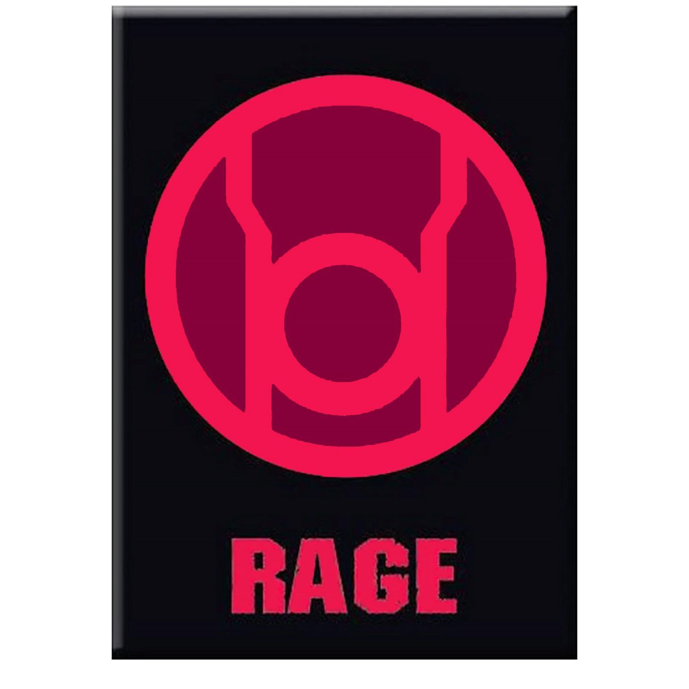 Green Lantern Red Rage Symbol Magnet