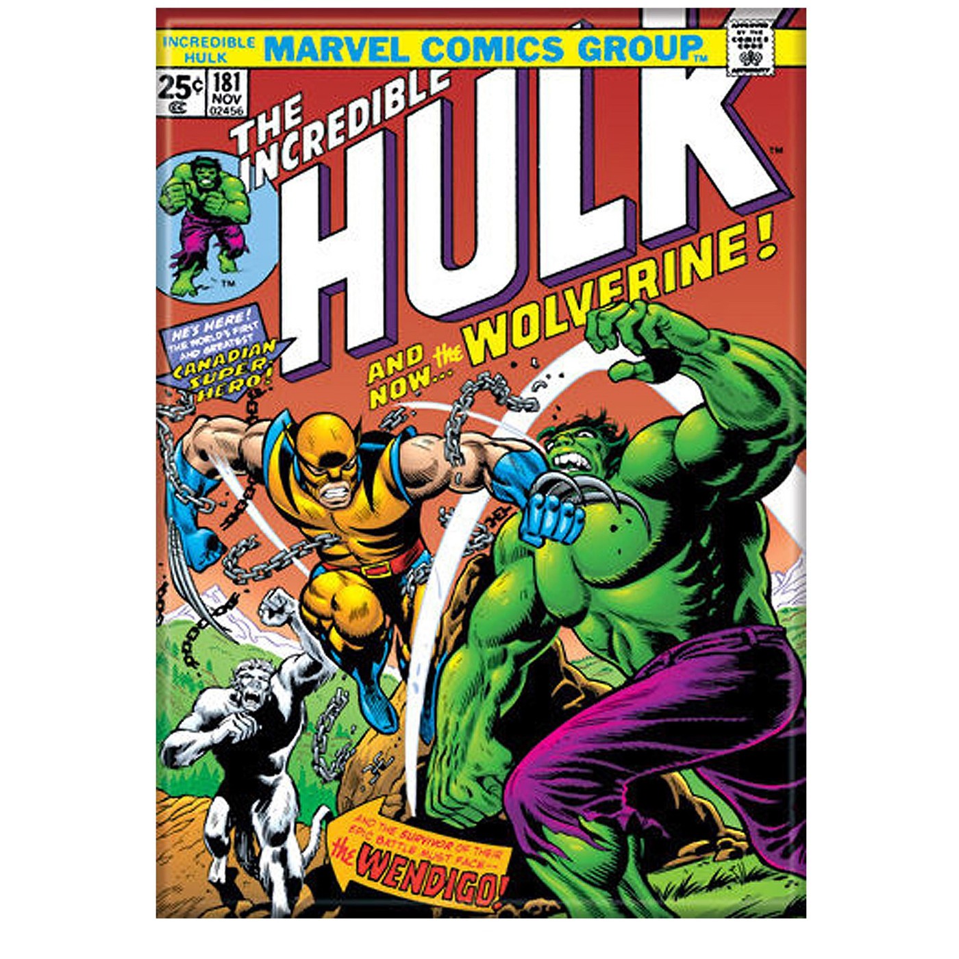 Hulk #181 Vs Wolverine Magnet