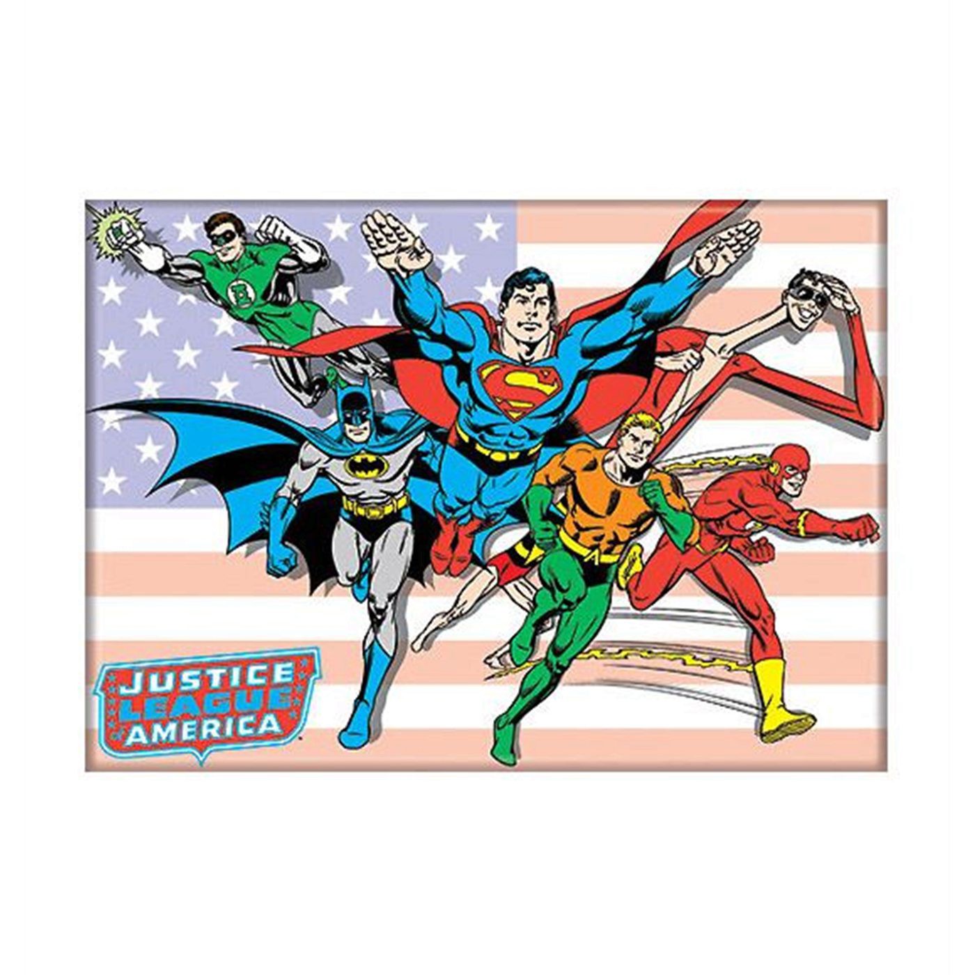Justice League Heroes on the Move Magnet