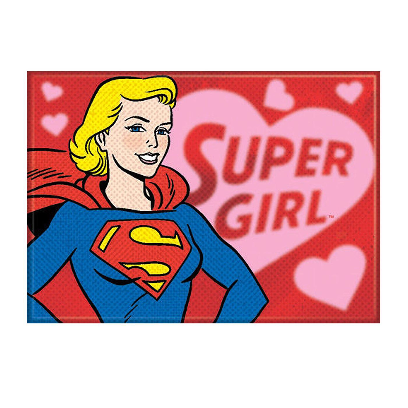 Supergirl Hearts Magnet