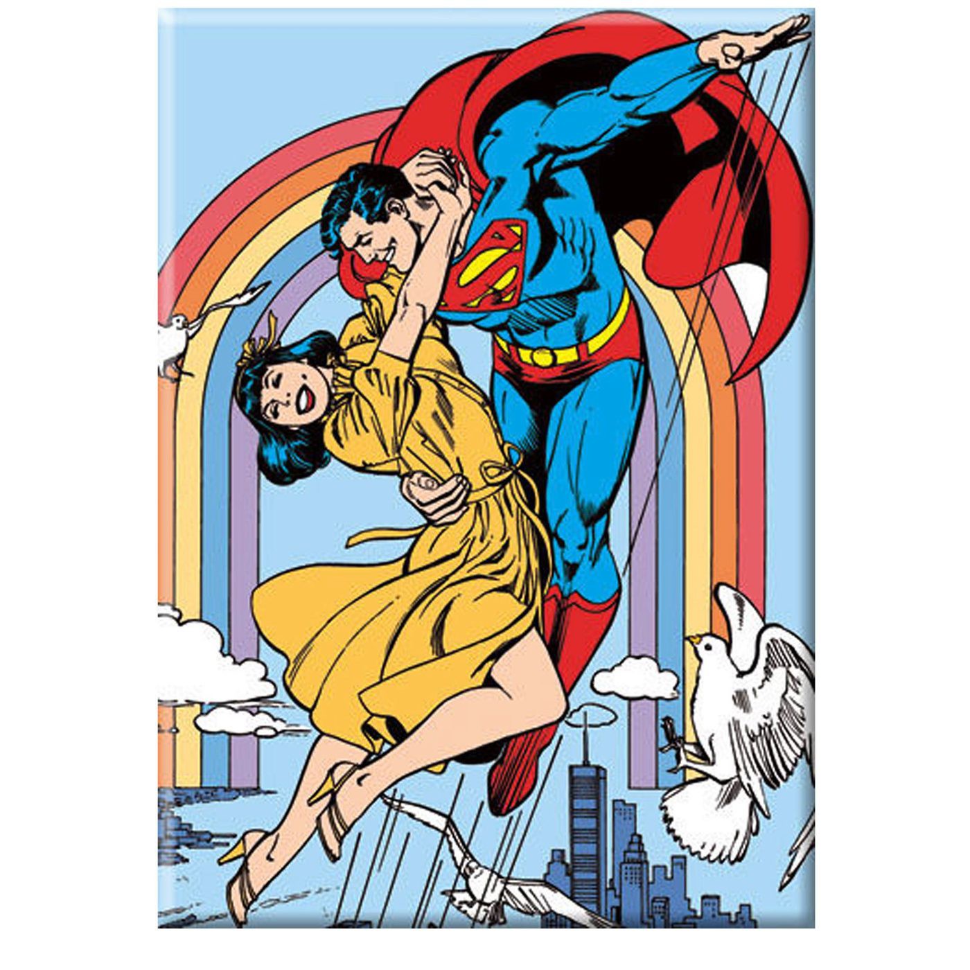 Superman and Lois Rainbow Magnet