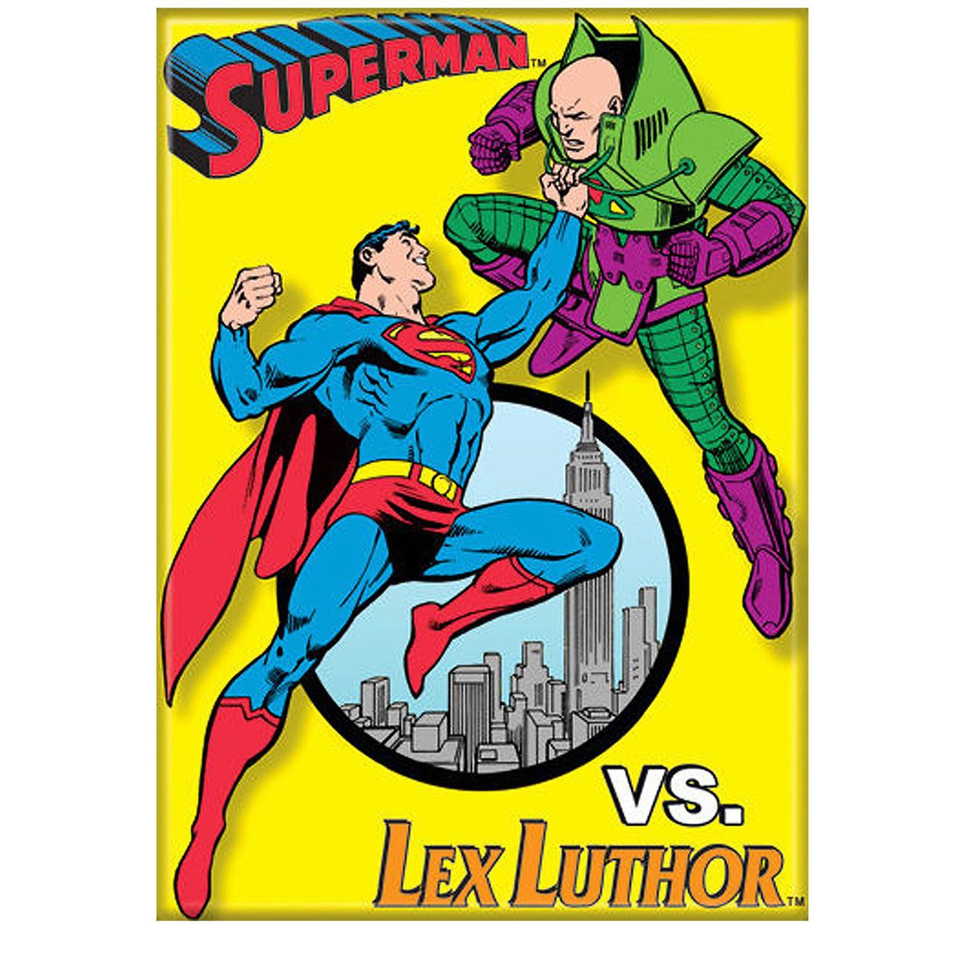Superman Magnet Fighting Luthor