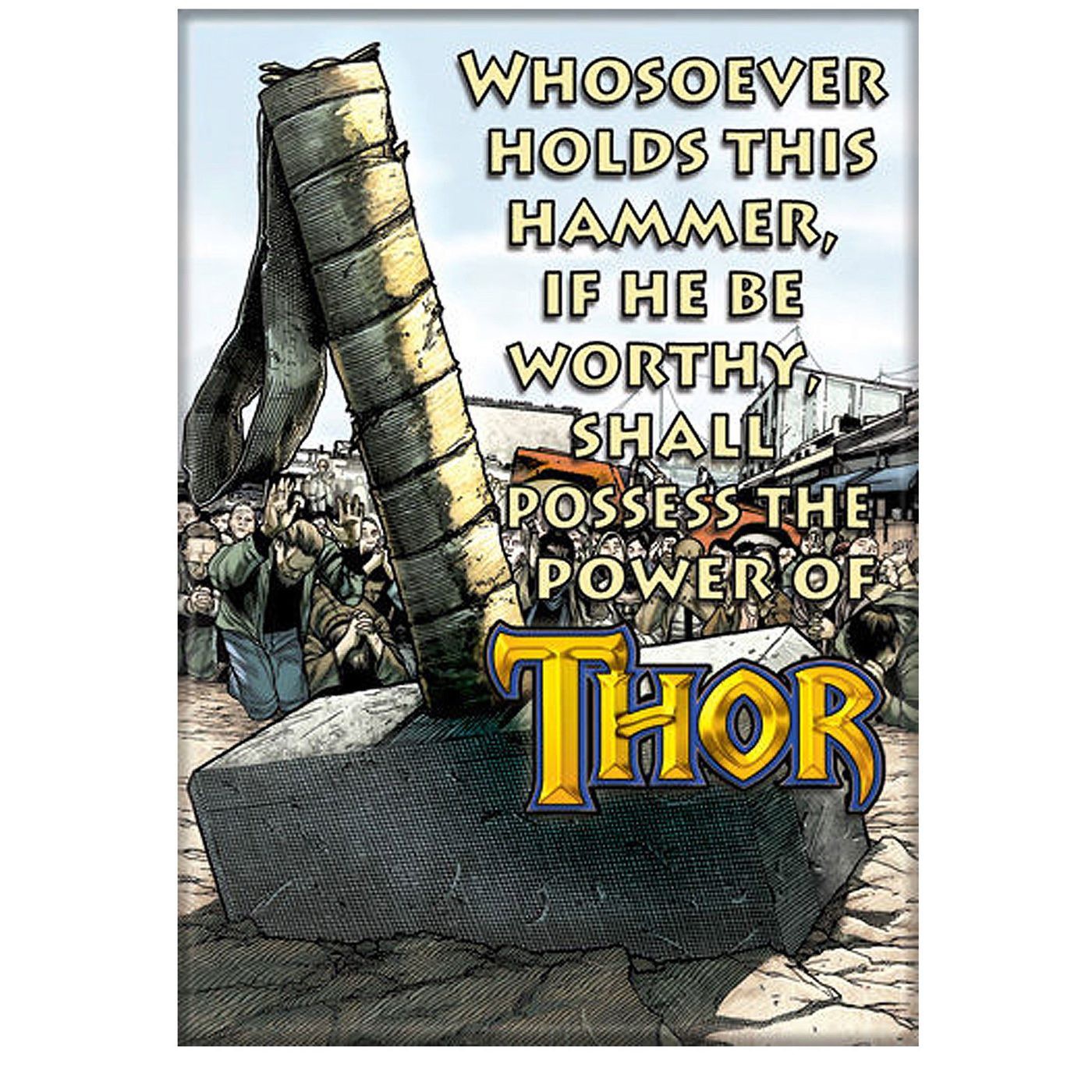 Thor Inscription Mjolnir Magnet