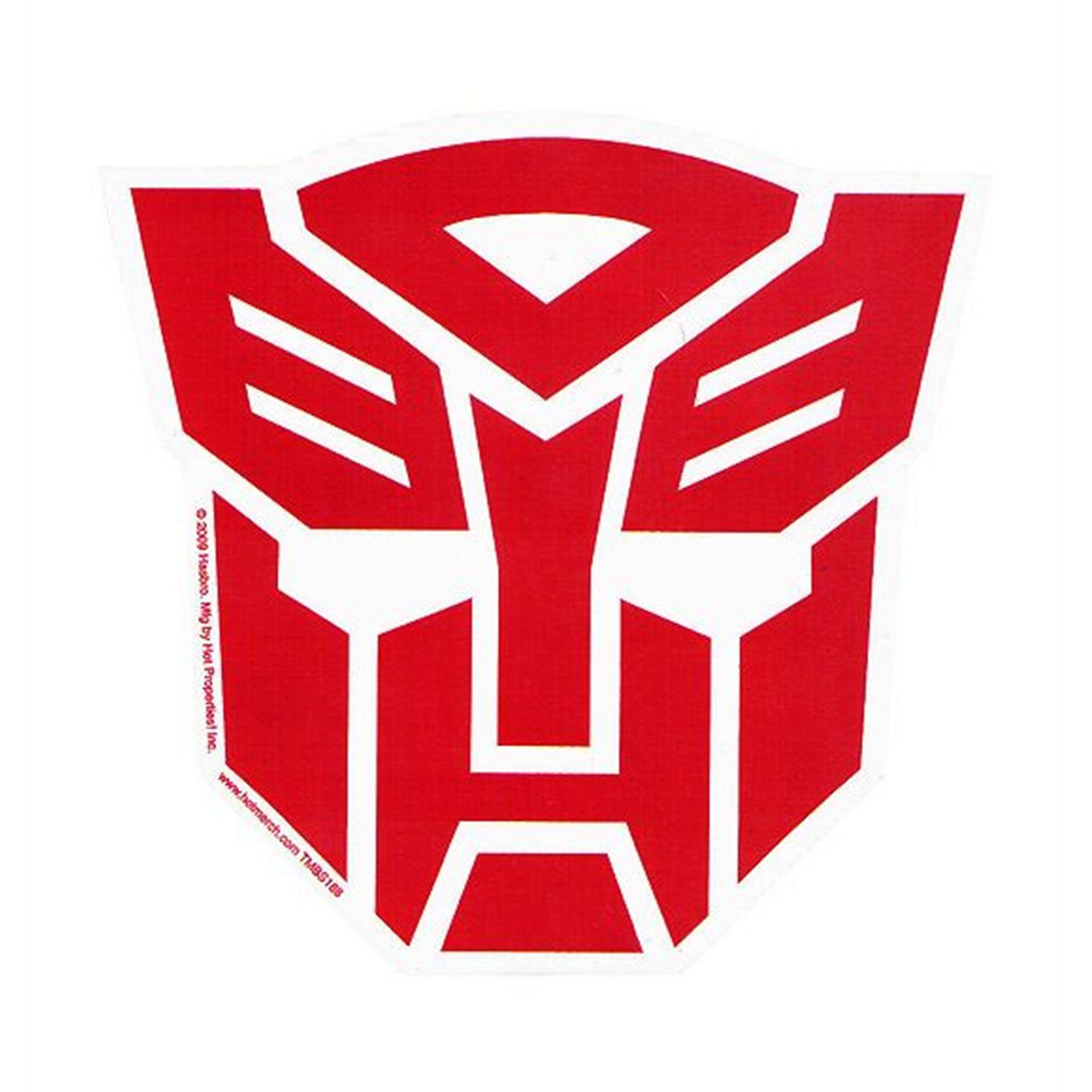 Transformers Autobot Symbol Red Car Magnet