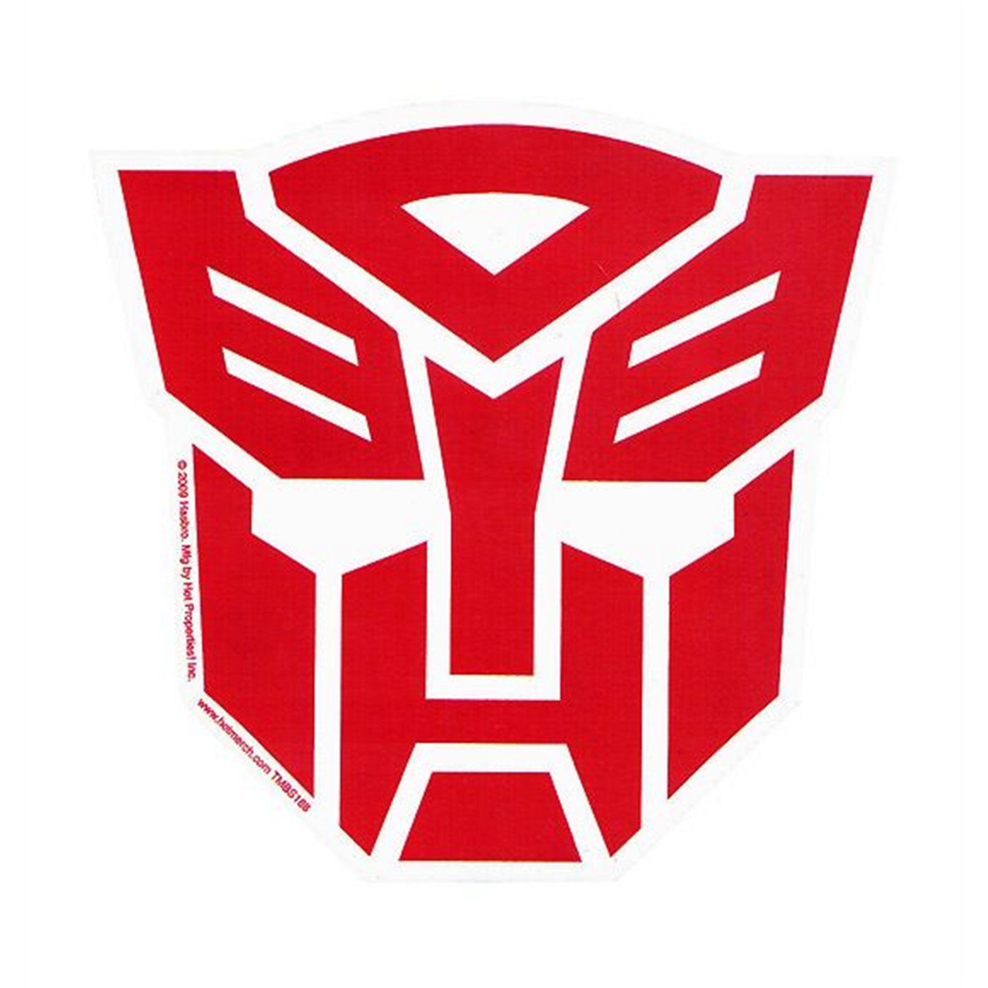 Black/Red Autobot Transformer Emblem – Carbon Fiber Style Badge For Rear Trunk