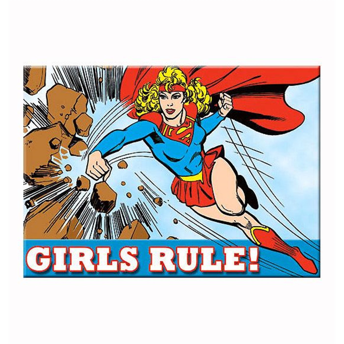 Supergirl Girls Rule Pocket Mirror