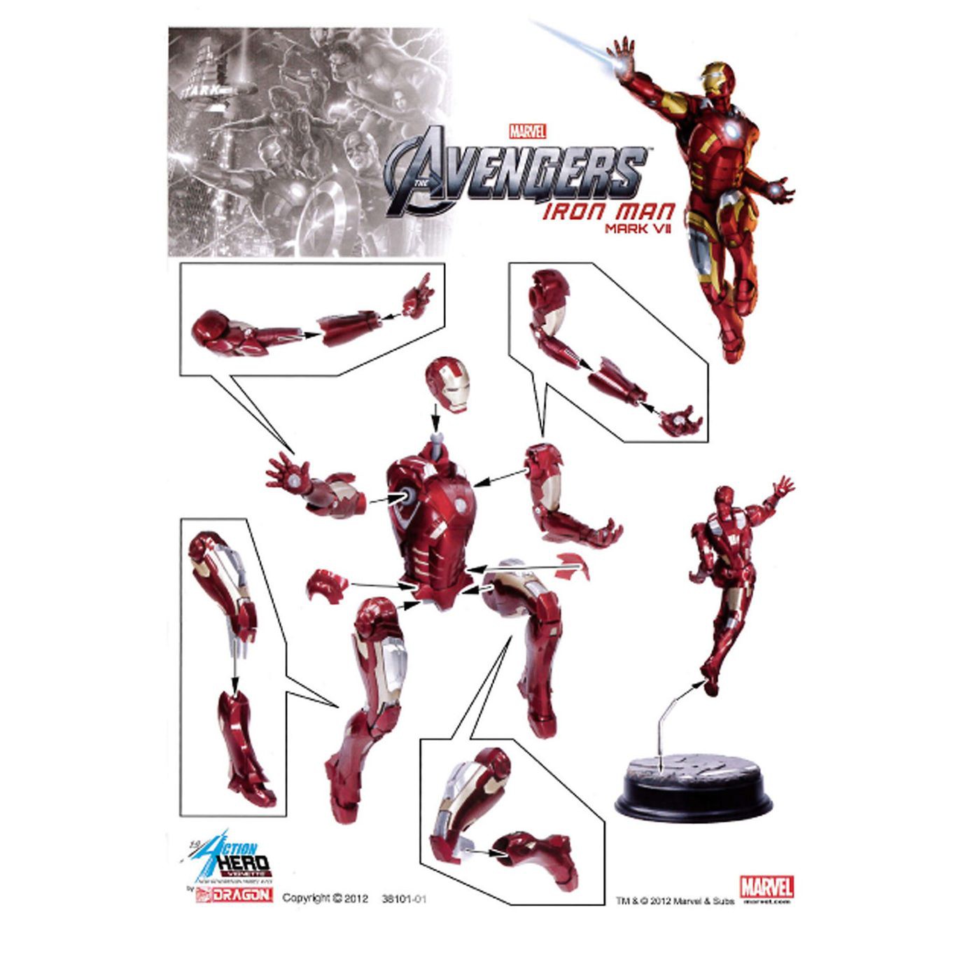 Iron Man Figure Dragon Model Kit