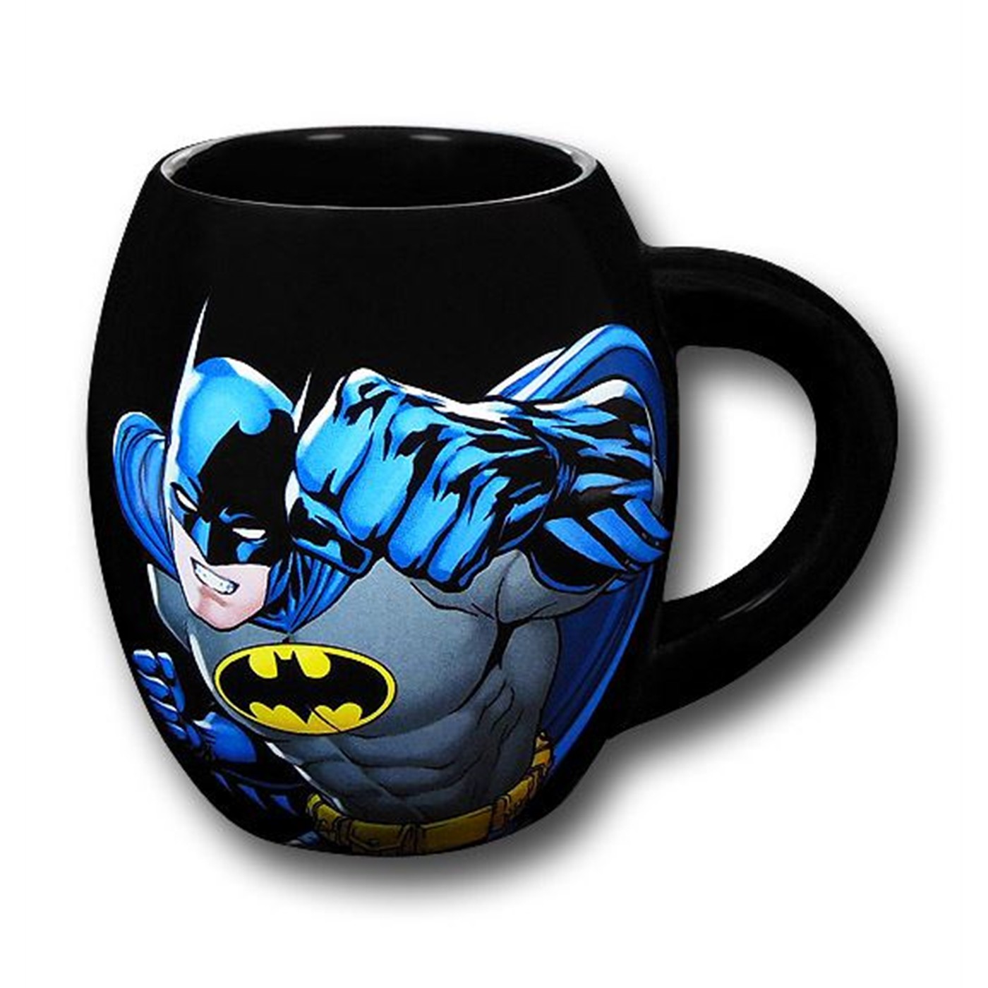 Batman Image and Symbol Ceramic Barrel Mug