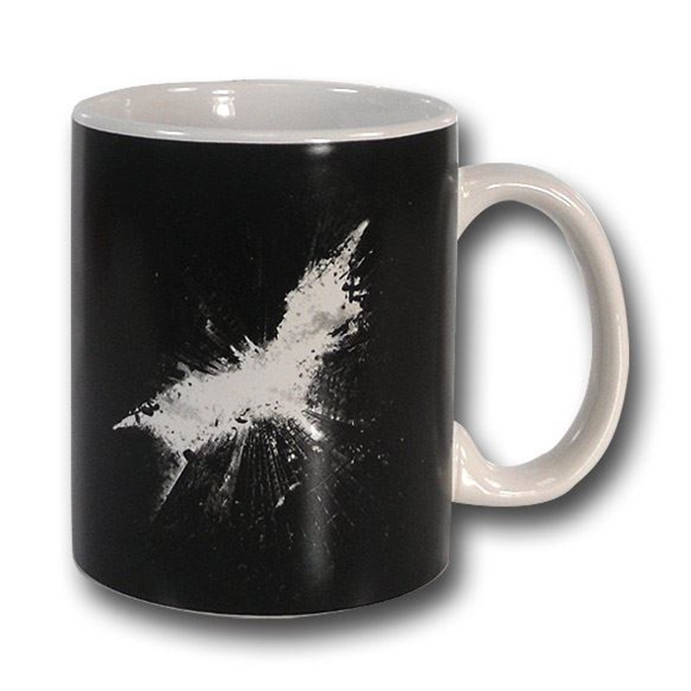 Dark Knight Rises Symbol White Handle 12oz Mug