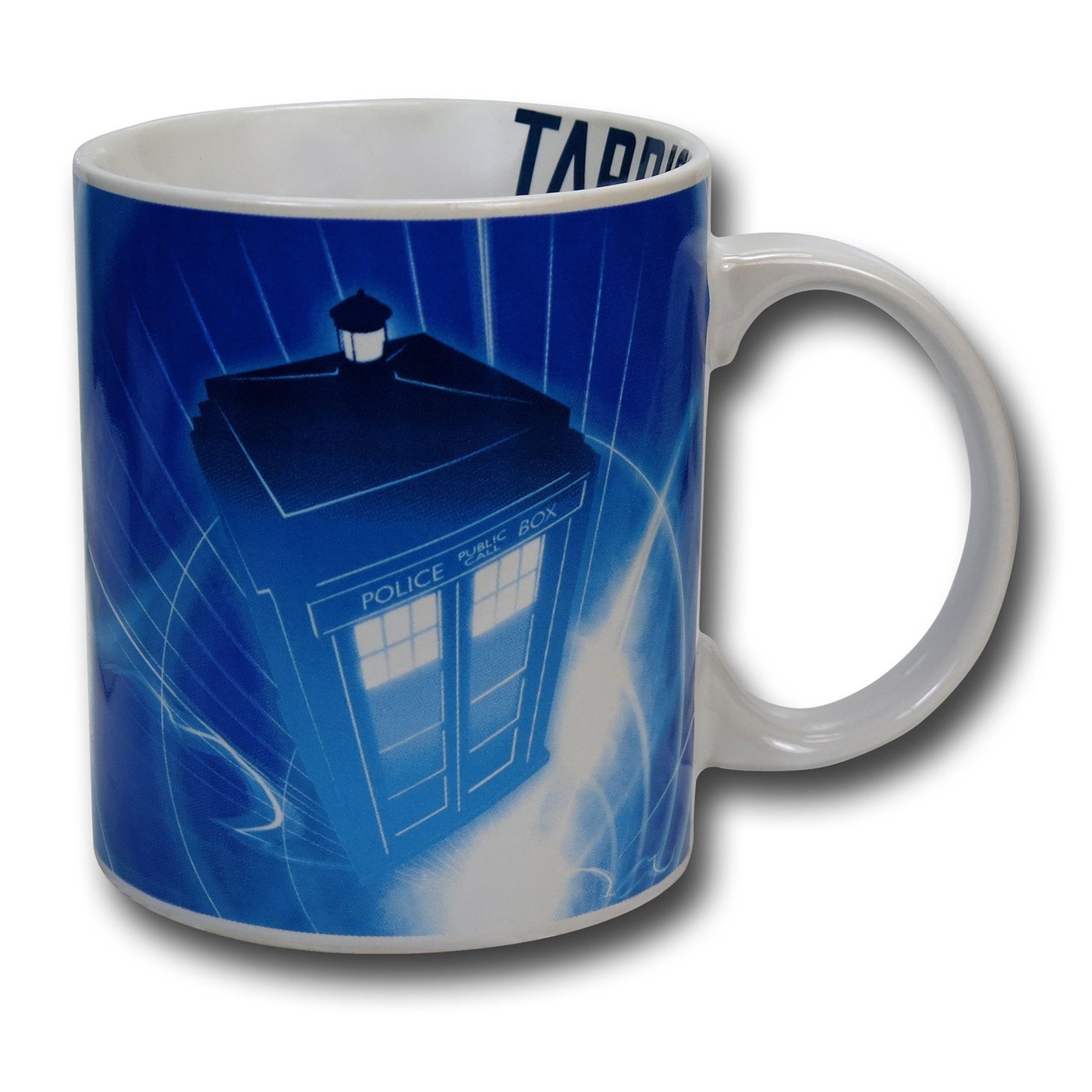 Doctor Who Tardis Blue & White Image Mug