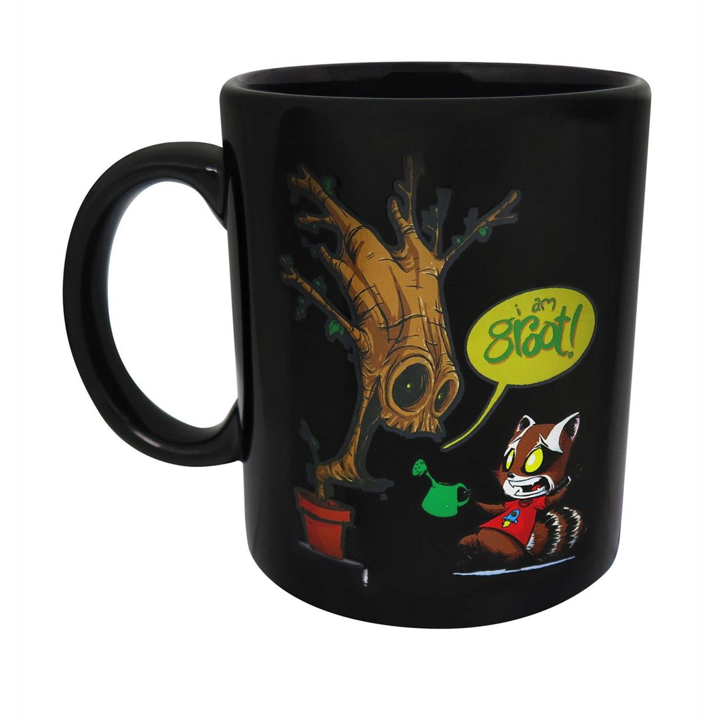 GOTG Rocket Raccoon and Groot Heat Changing Mug