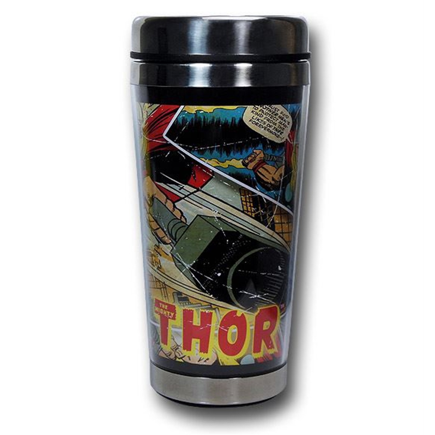 Thor Chrome Top Travel Comic Travel Mug