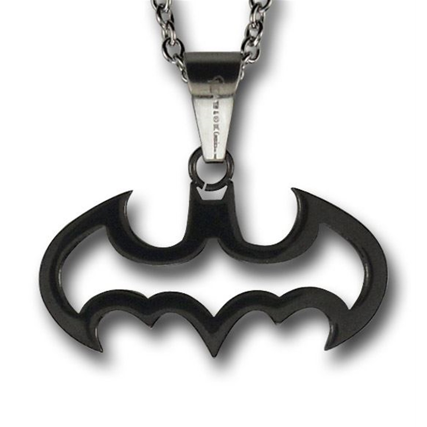 Batman Black Die Cut Outline Necklace