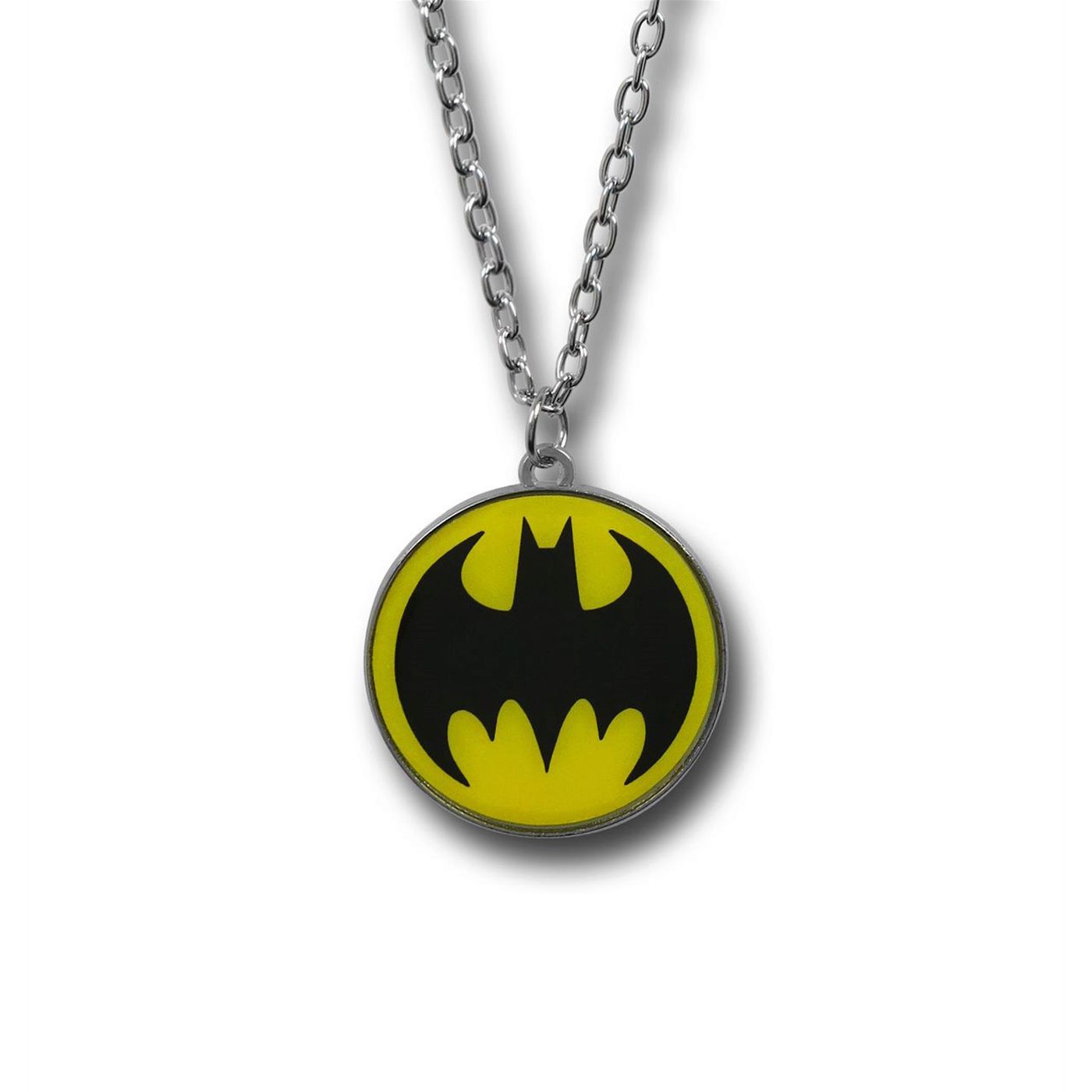 Batman Symbol Glass Necklace