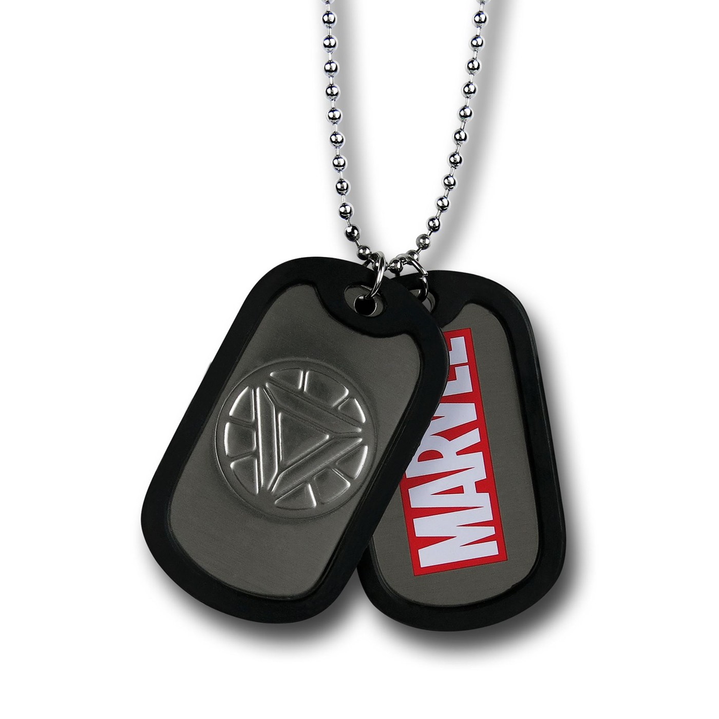 Iron Man Symbol & Image Dog Tag Necklace