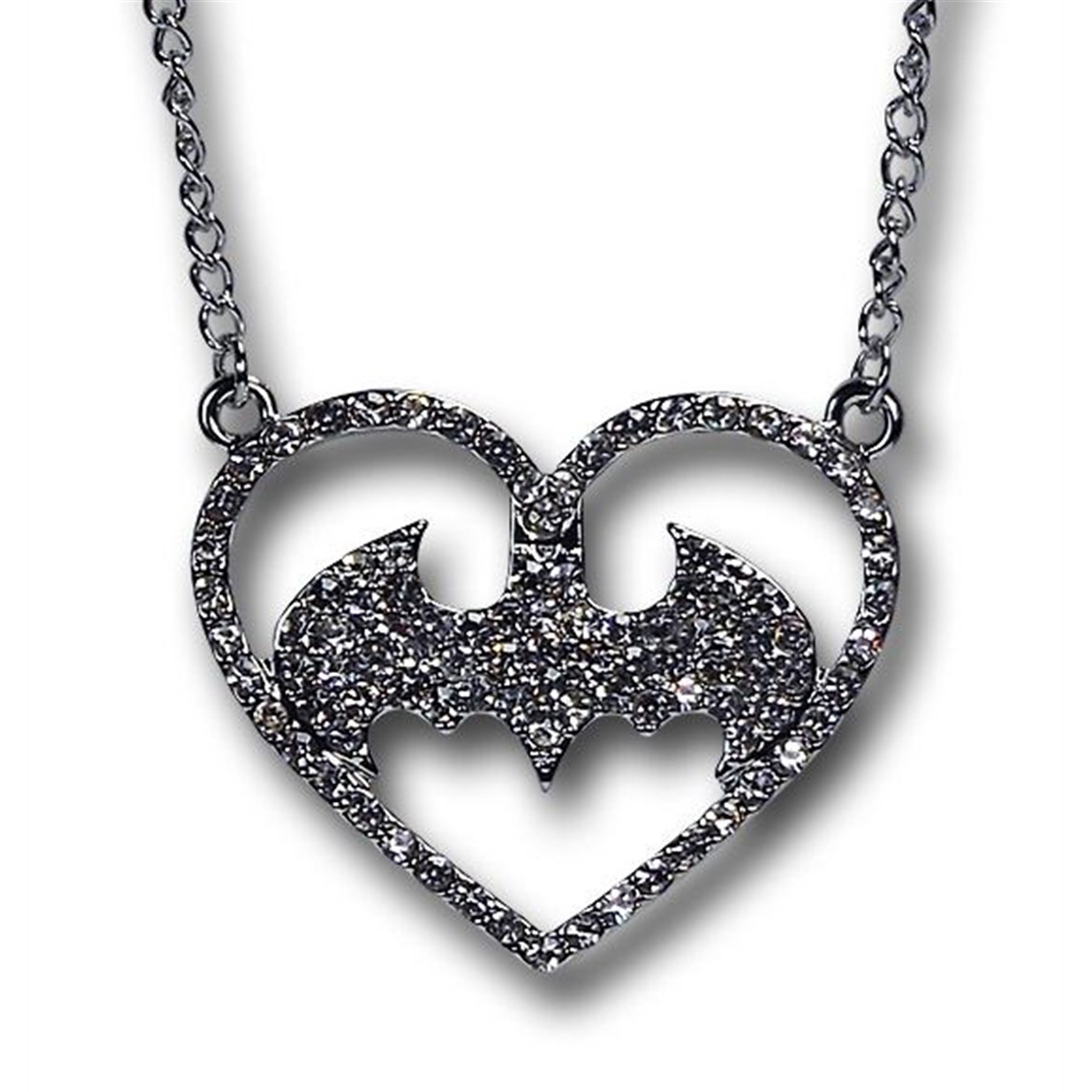 Batman Heart Necklace