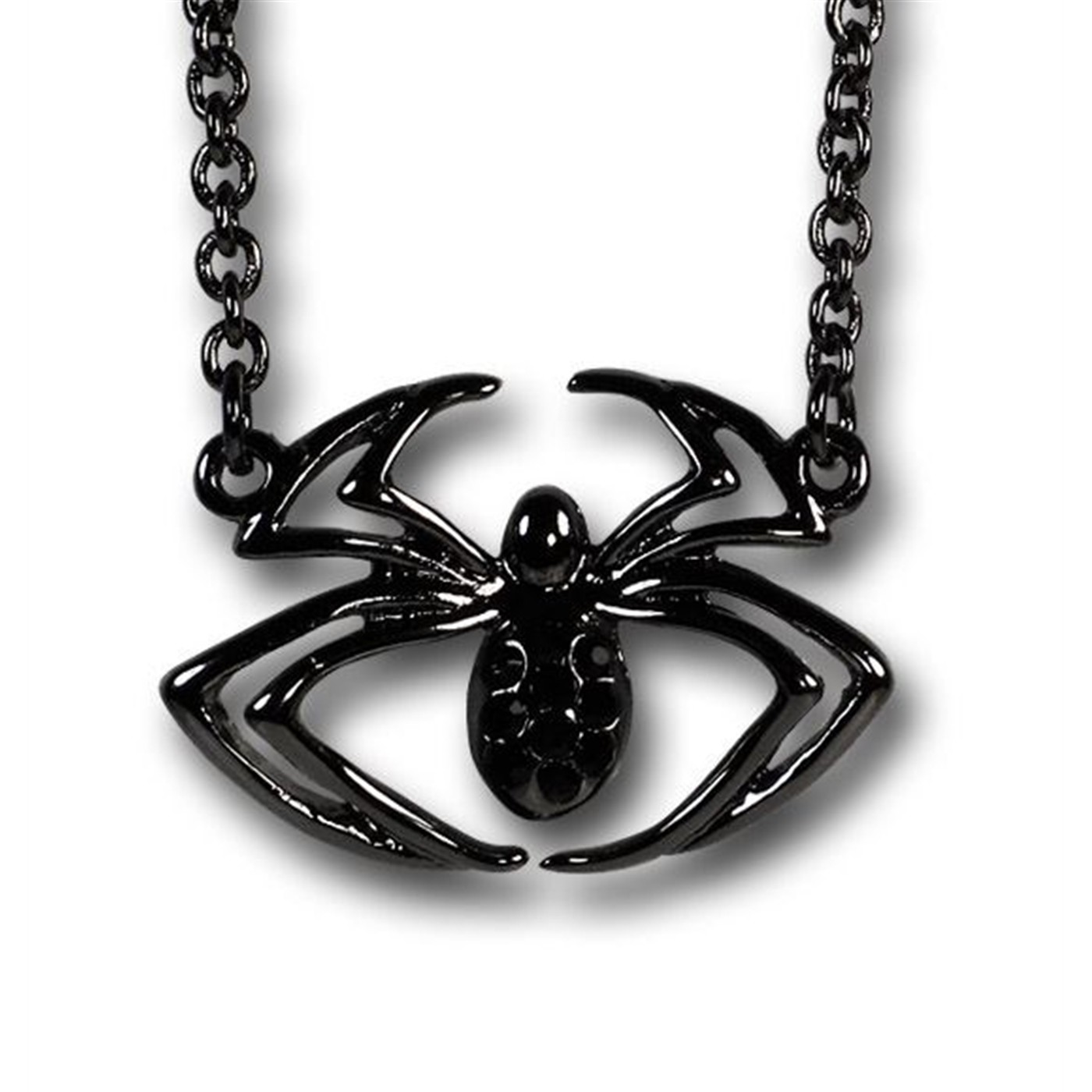 Spiderman Black Spider Necklace