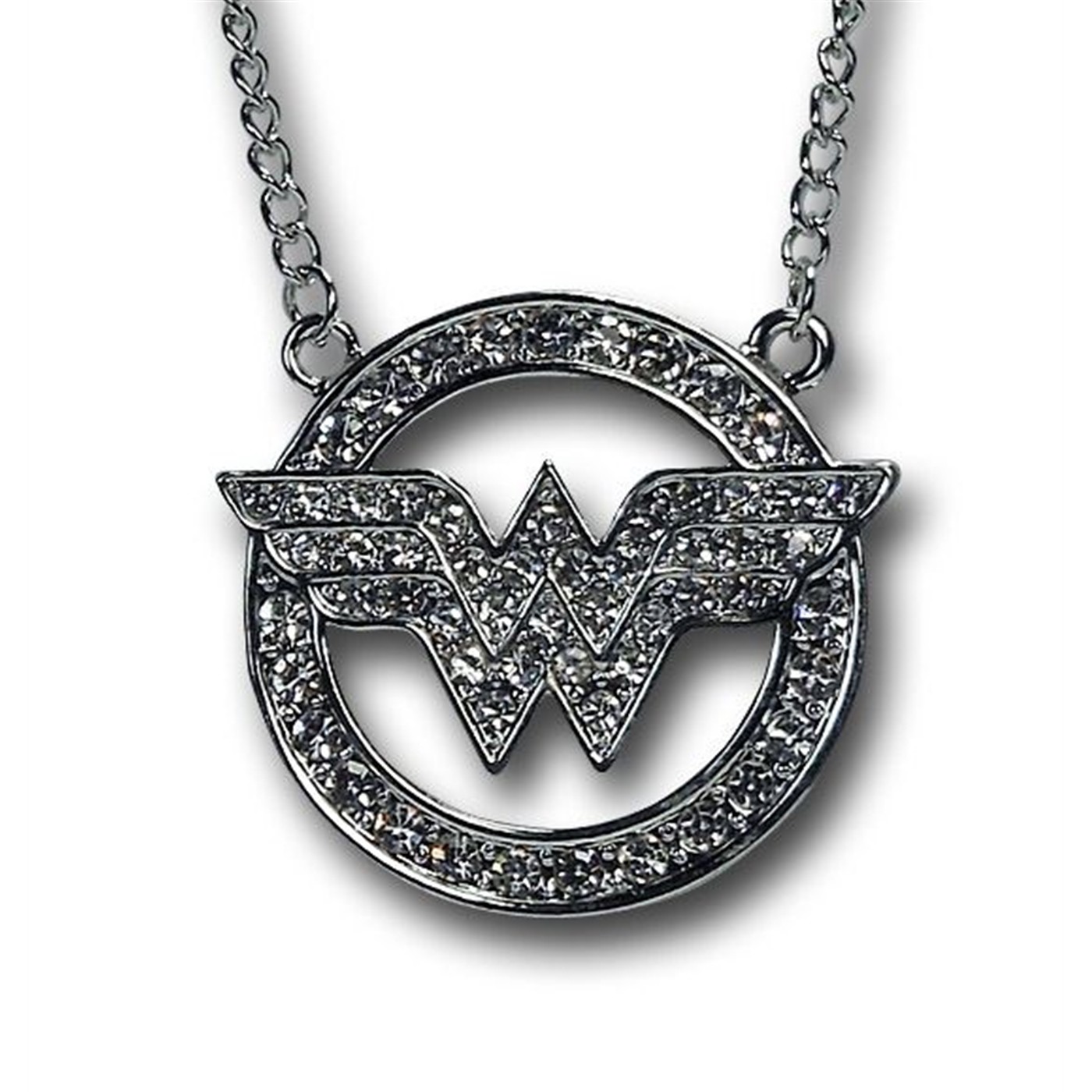 Wonder Woman Symbol Circle Necklace