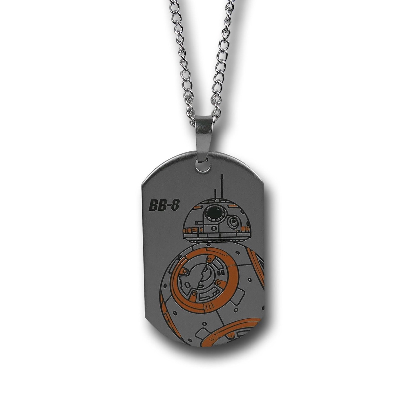 Star Wars Force Awakens BB8 Dog Tag Necklace