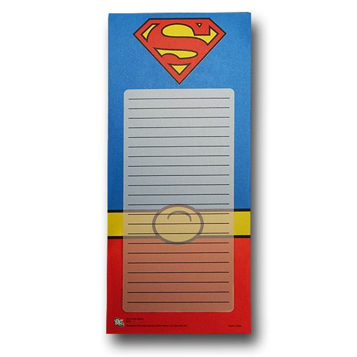 Superman Costume Magnetic Notepad