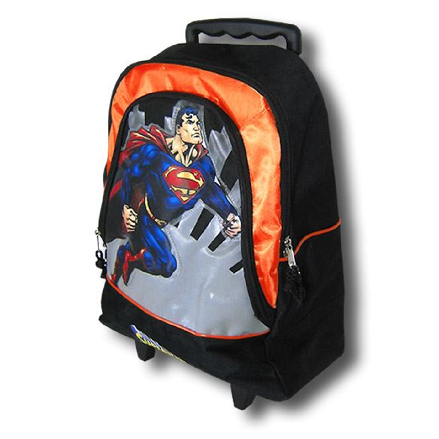 Superman Orange Kids Roller Backpack