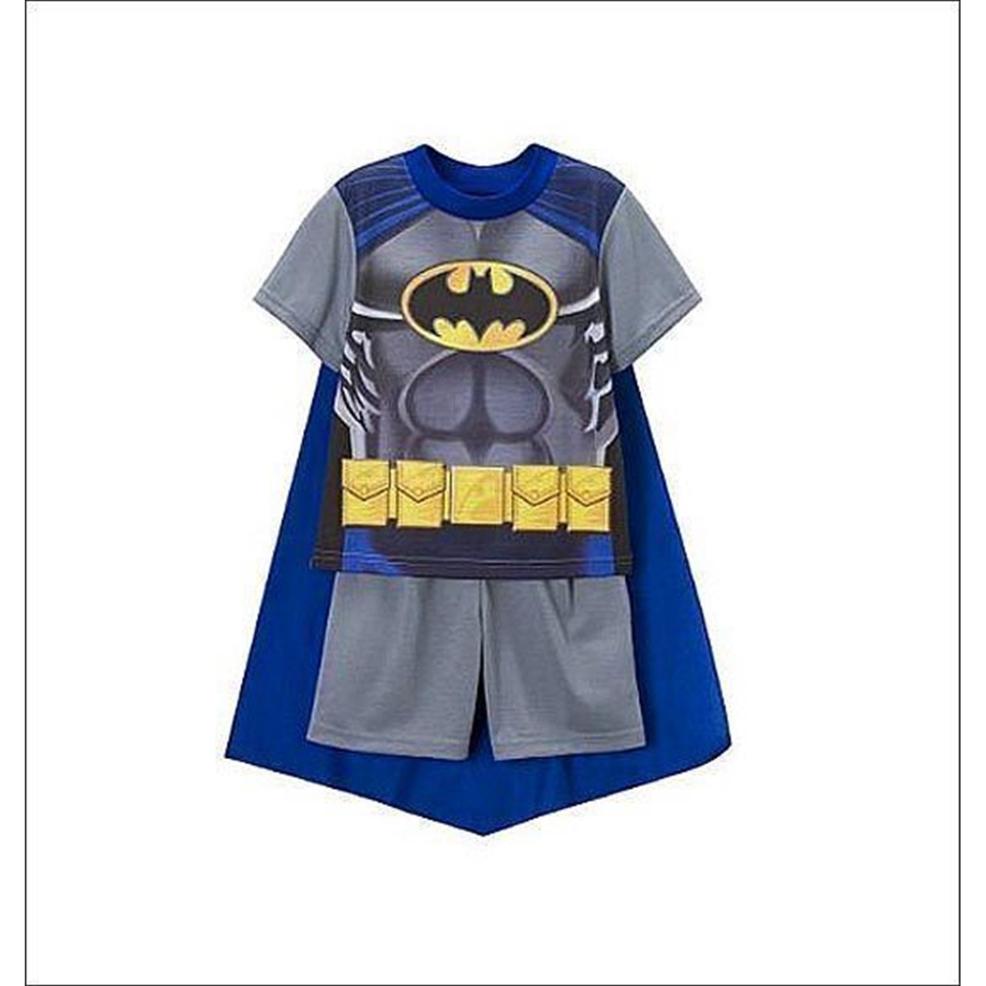 Batman Youth 2 Piece Pajama Set with Removeable Cape