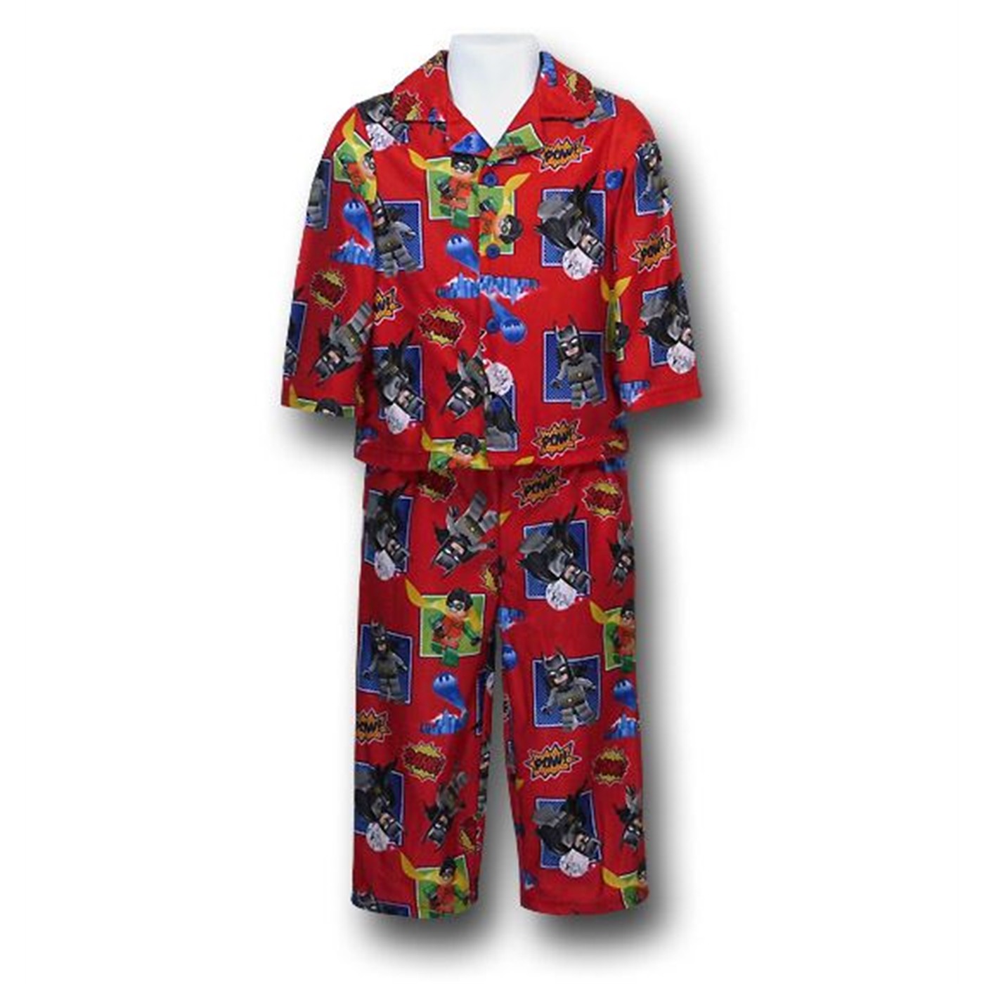 Lego Batman & Robin Kids Red Pajama Set