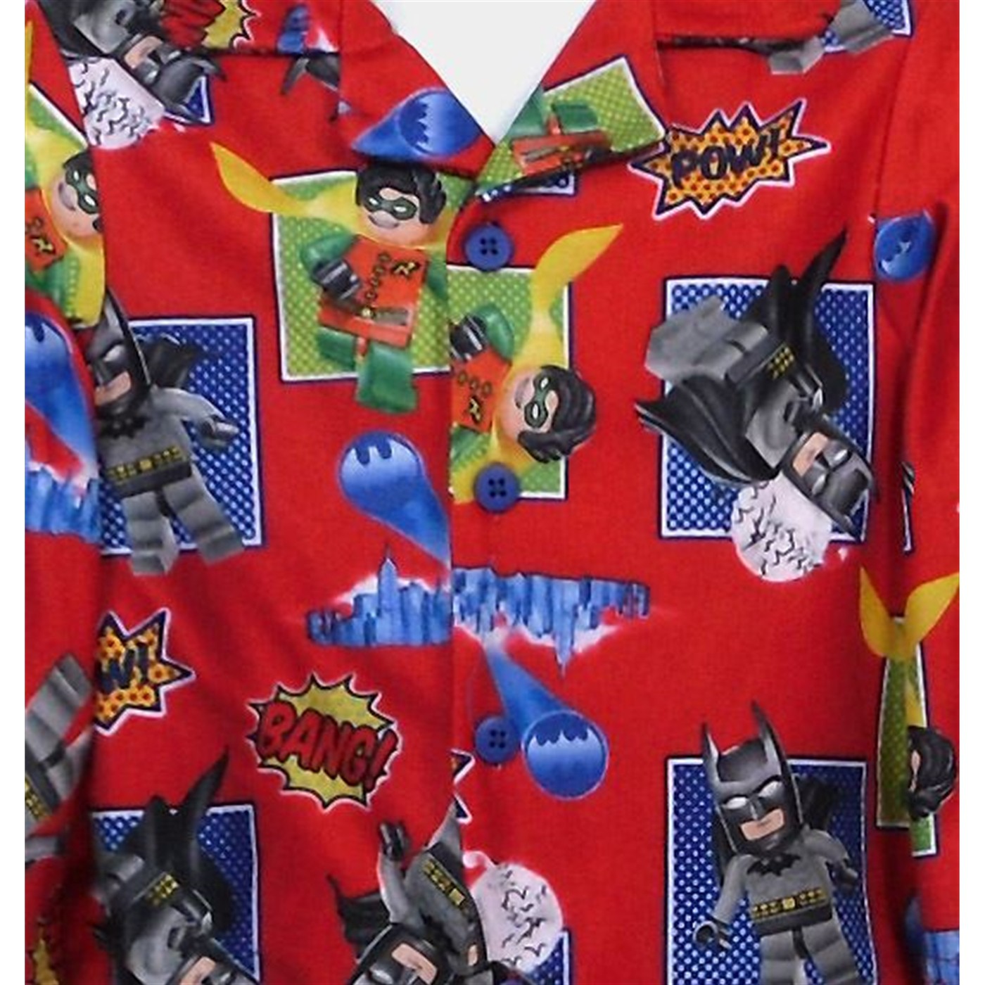 Lego Batman & Robin Kids Red Pajama Set
