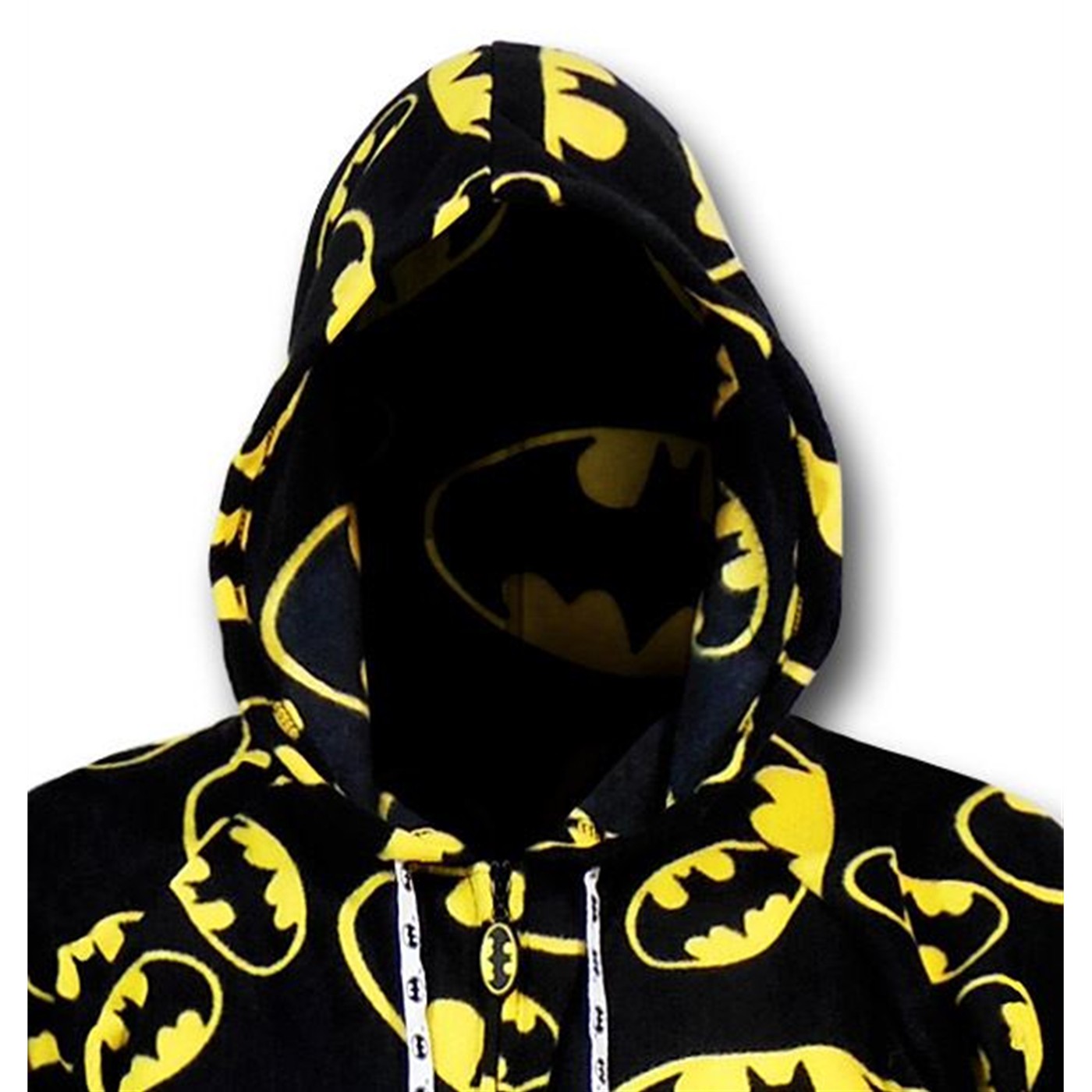 Batman Symbols Footed Hooded Pajamas