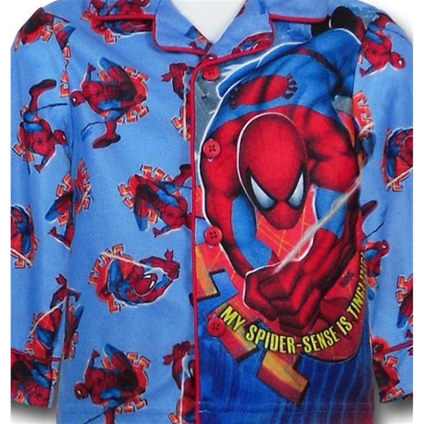 Spiderman Kids Light Blue Pajama Set