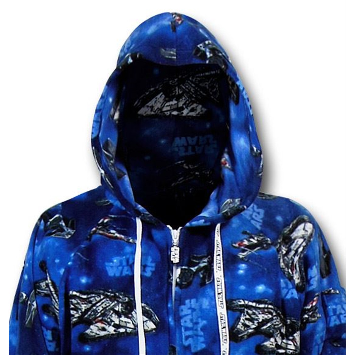 Star Wars Blue Falcon Footed Hooded Pajamas