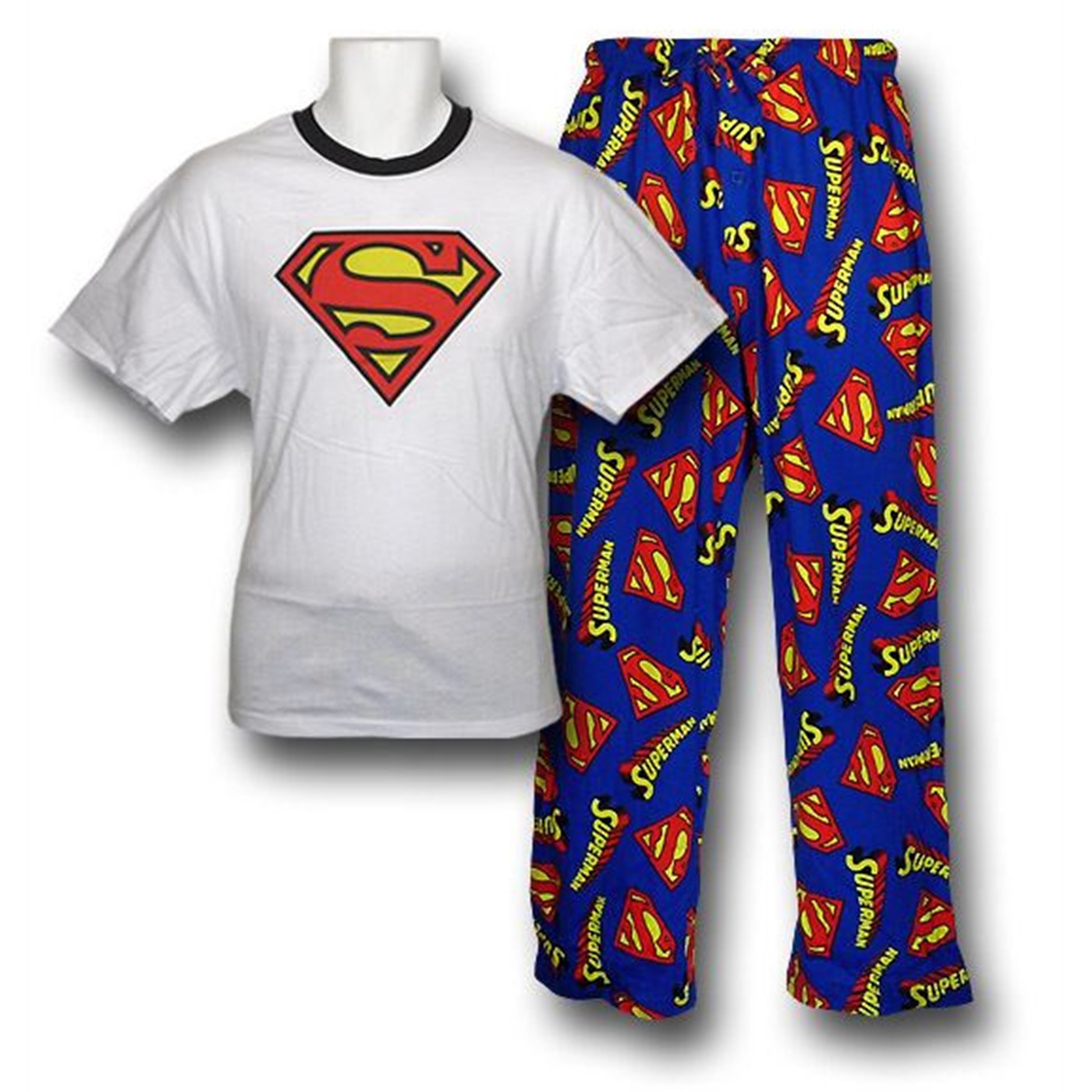 Superman Symbol T-Shirt and Pants Sleep Set