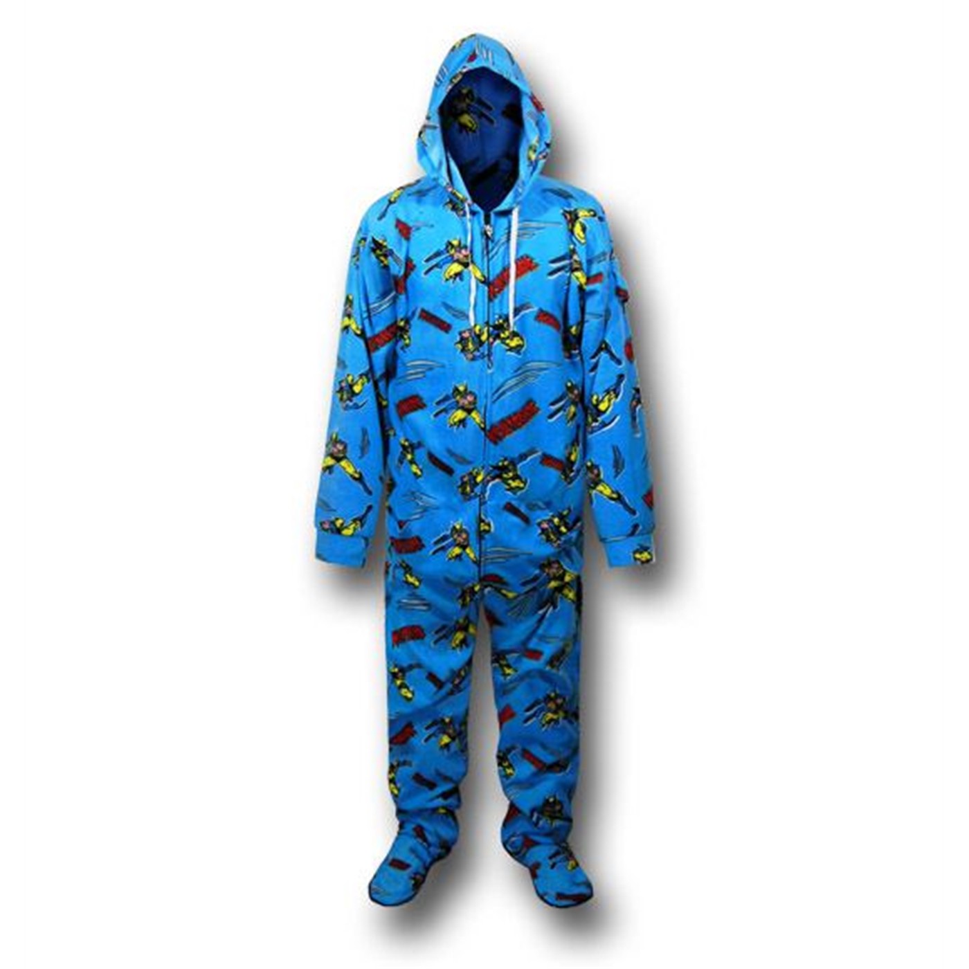 Wolverine Blue Footed Hooded Pajamas