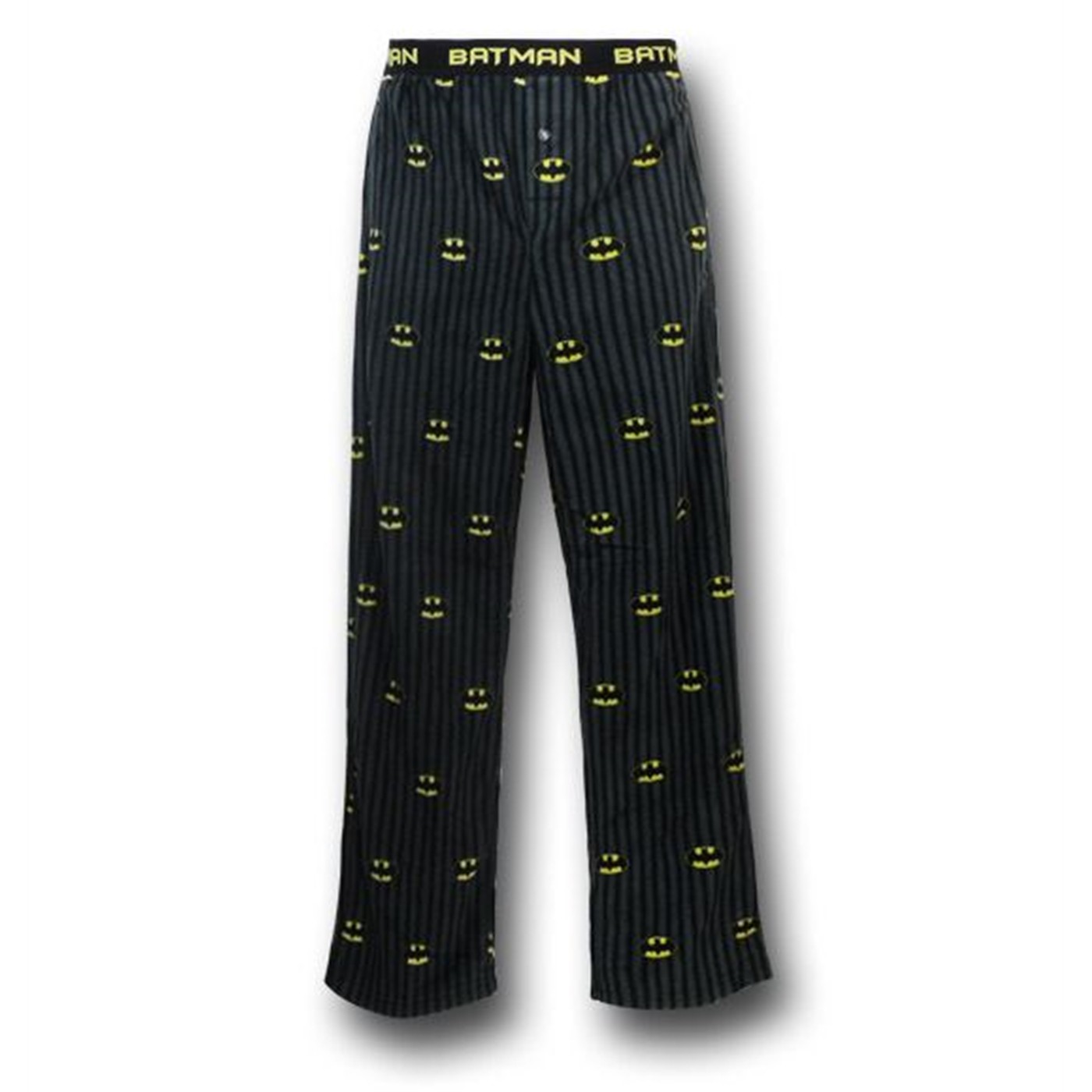Batman Black Plush Symbol Pajama Pants